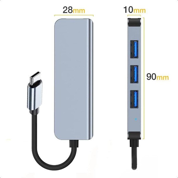 USB C & USB A to USB3.0+3xUSB2.0 4 port HUB - photo 3