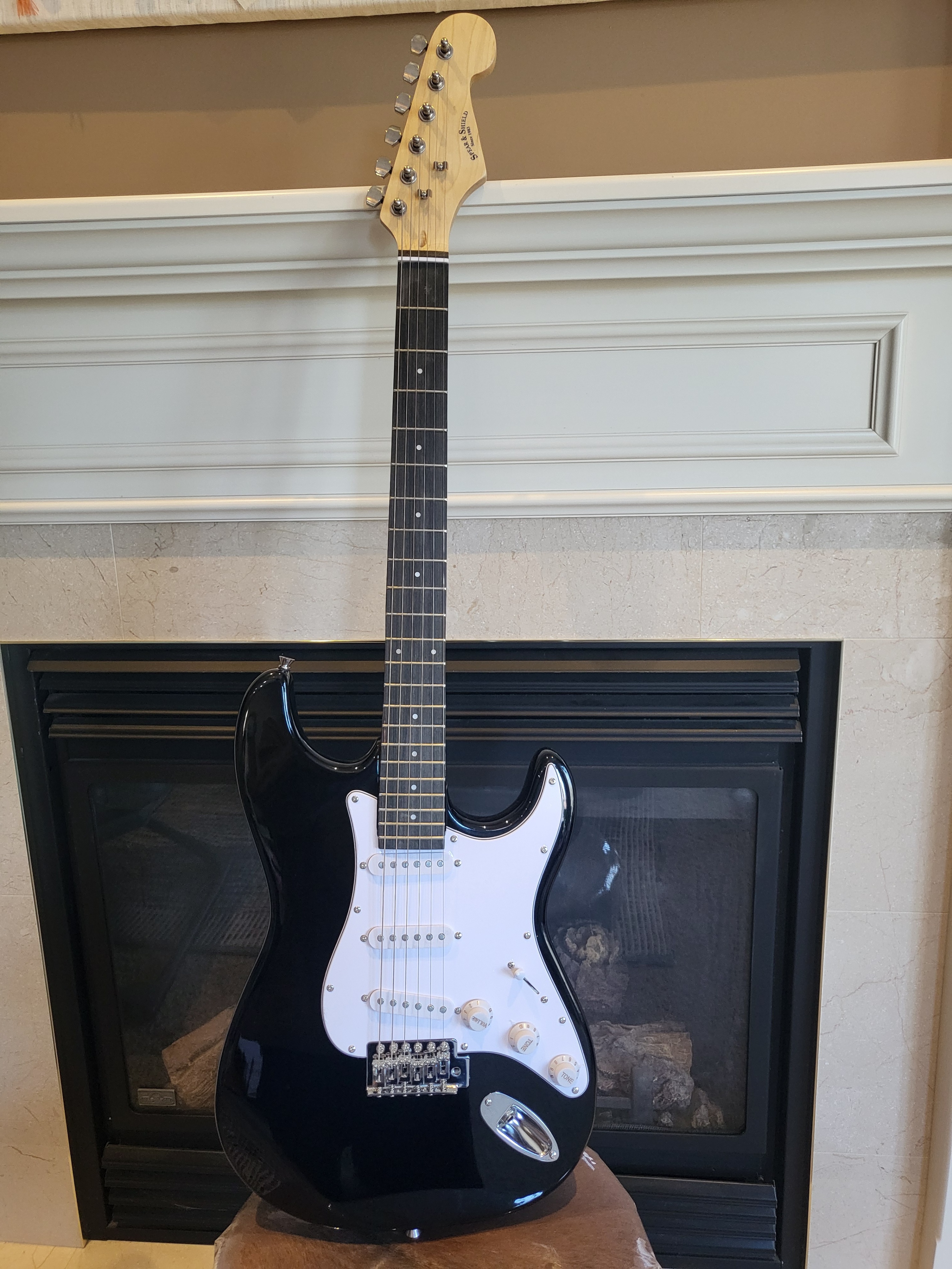 Brand New Full-Size Electric Guitar Perfect Starter Pack (Black)