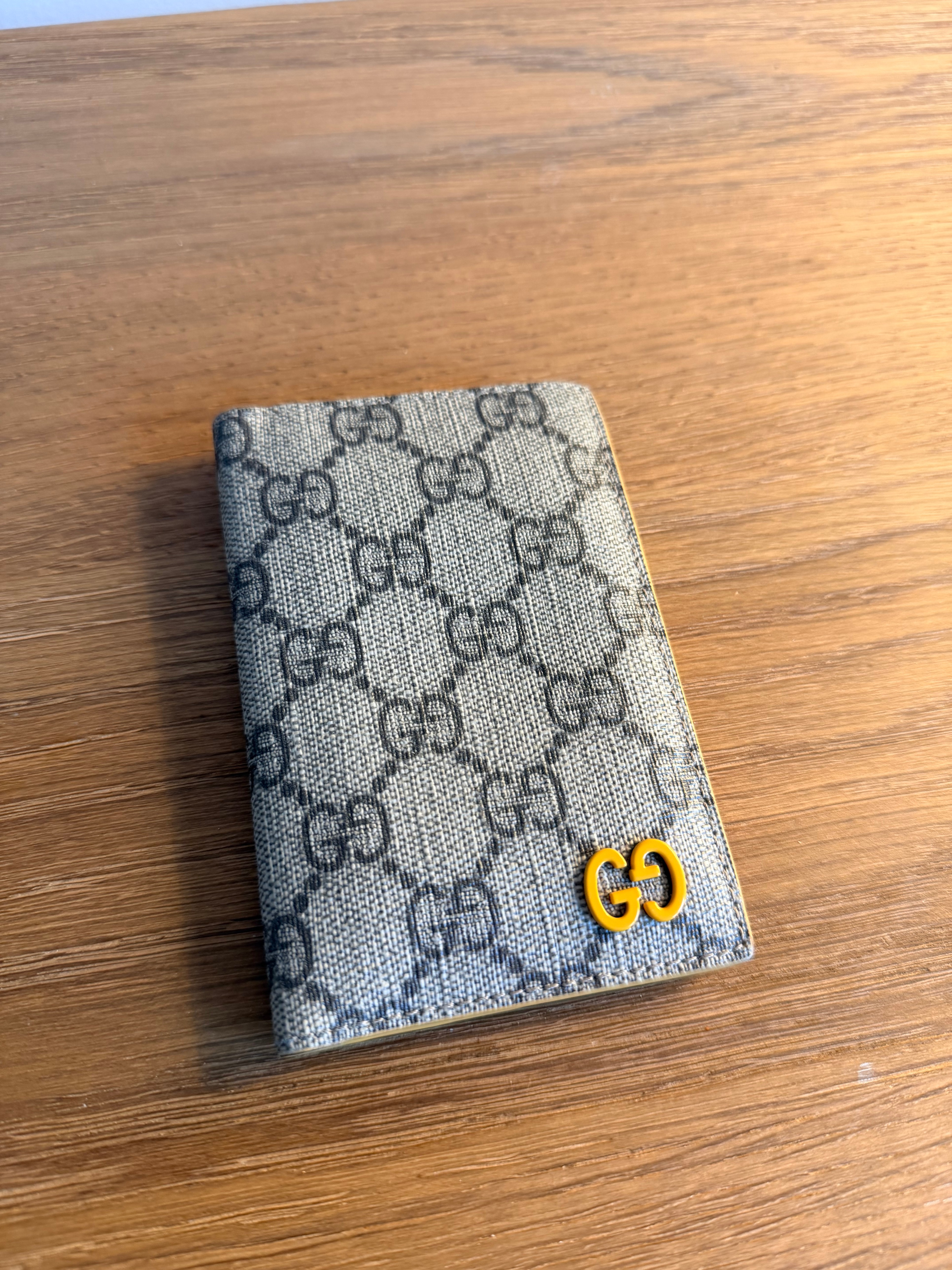 Gucci Yellow Interior GG Long Card Case