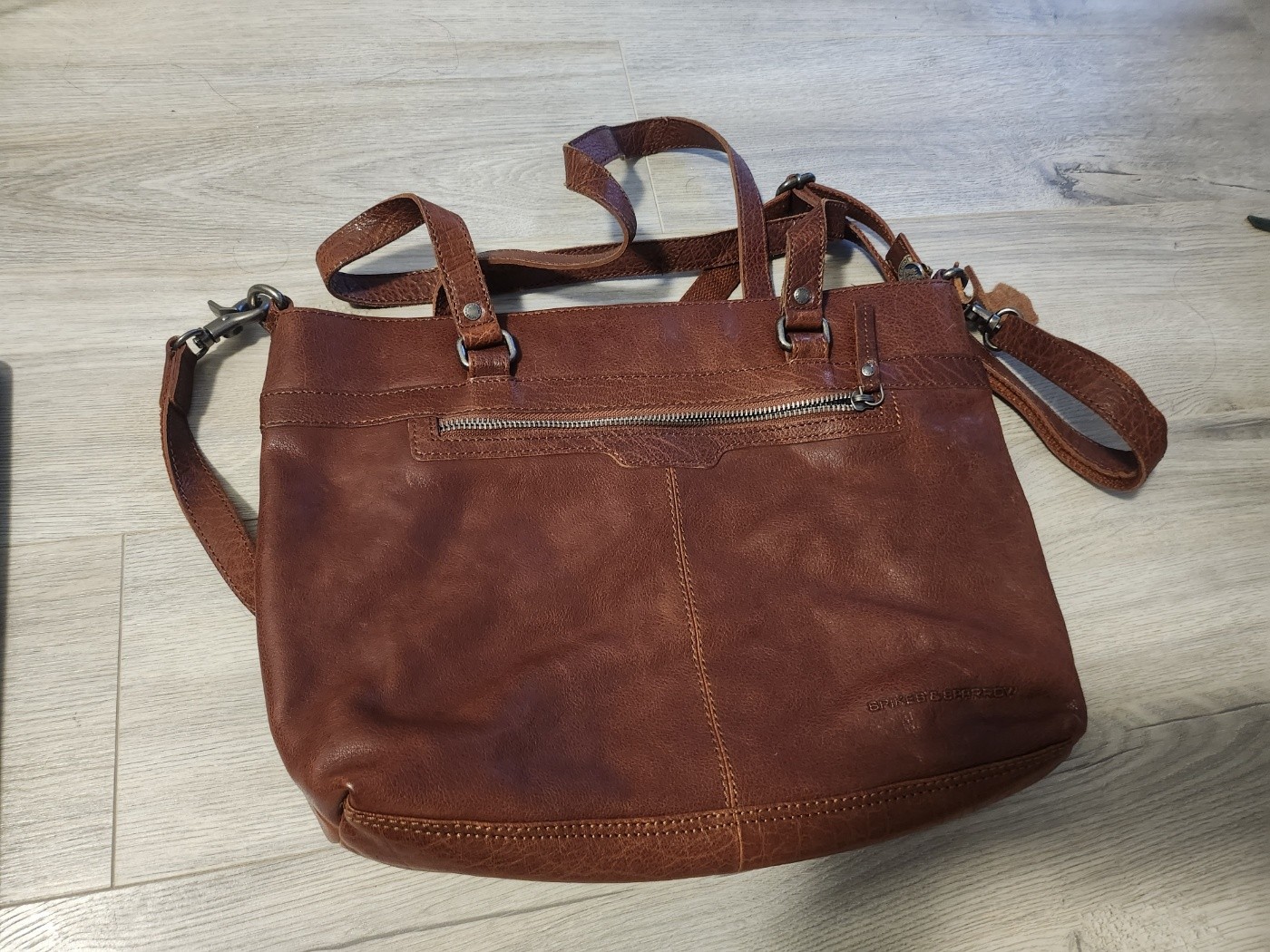 Leather shoulder bag - photo 3