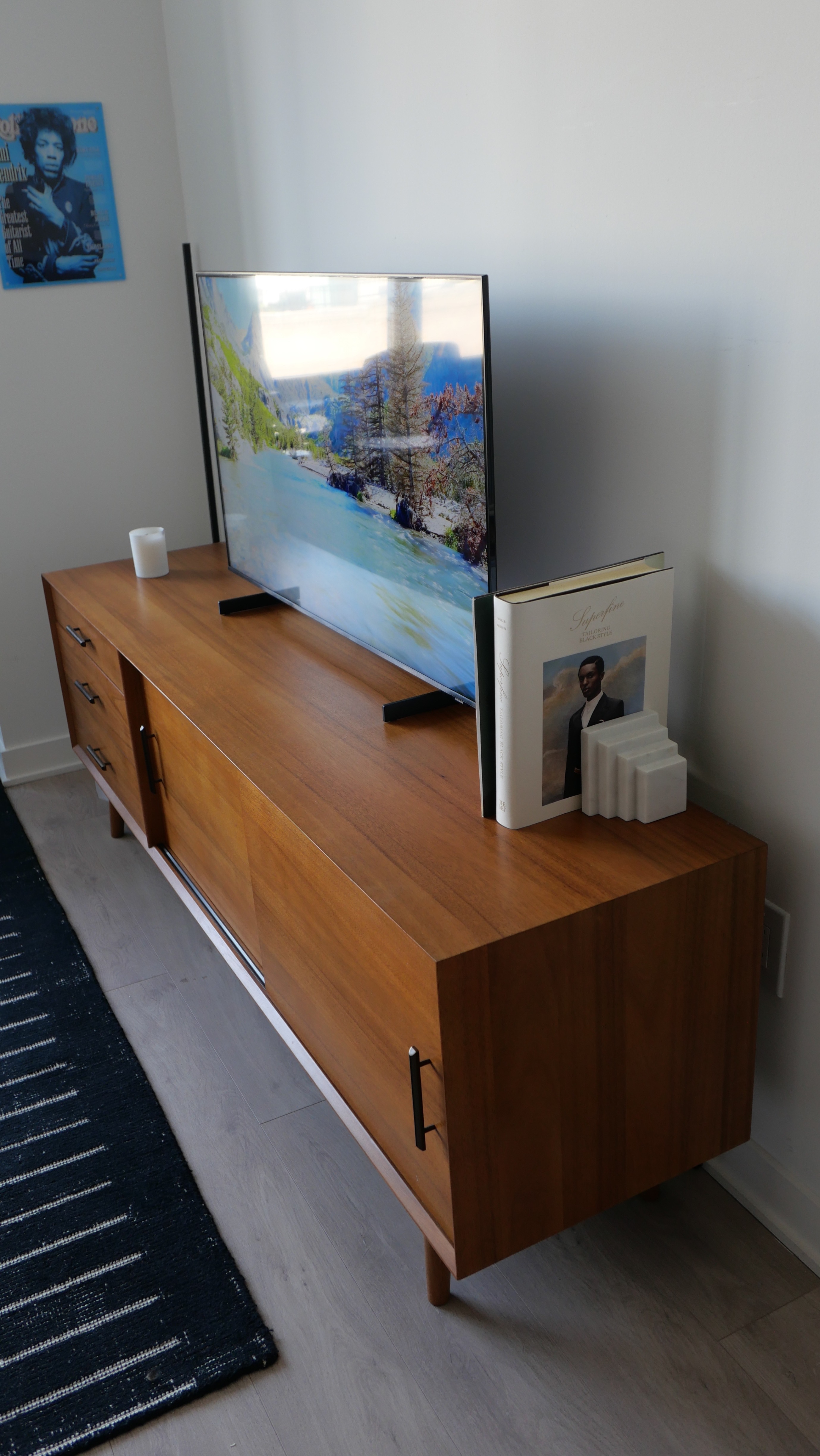 West Elm Mid-Century Media Console (80") – Acorn Finish - photo 2