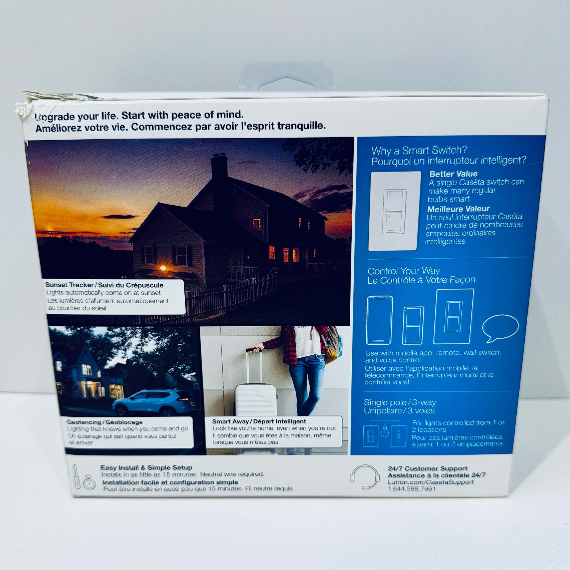 Lutron Caseta switch starter kit, P-BDG-PKG1WS-C - photo 2
