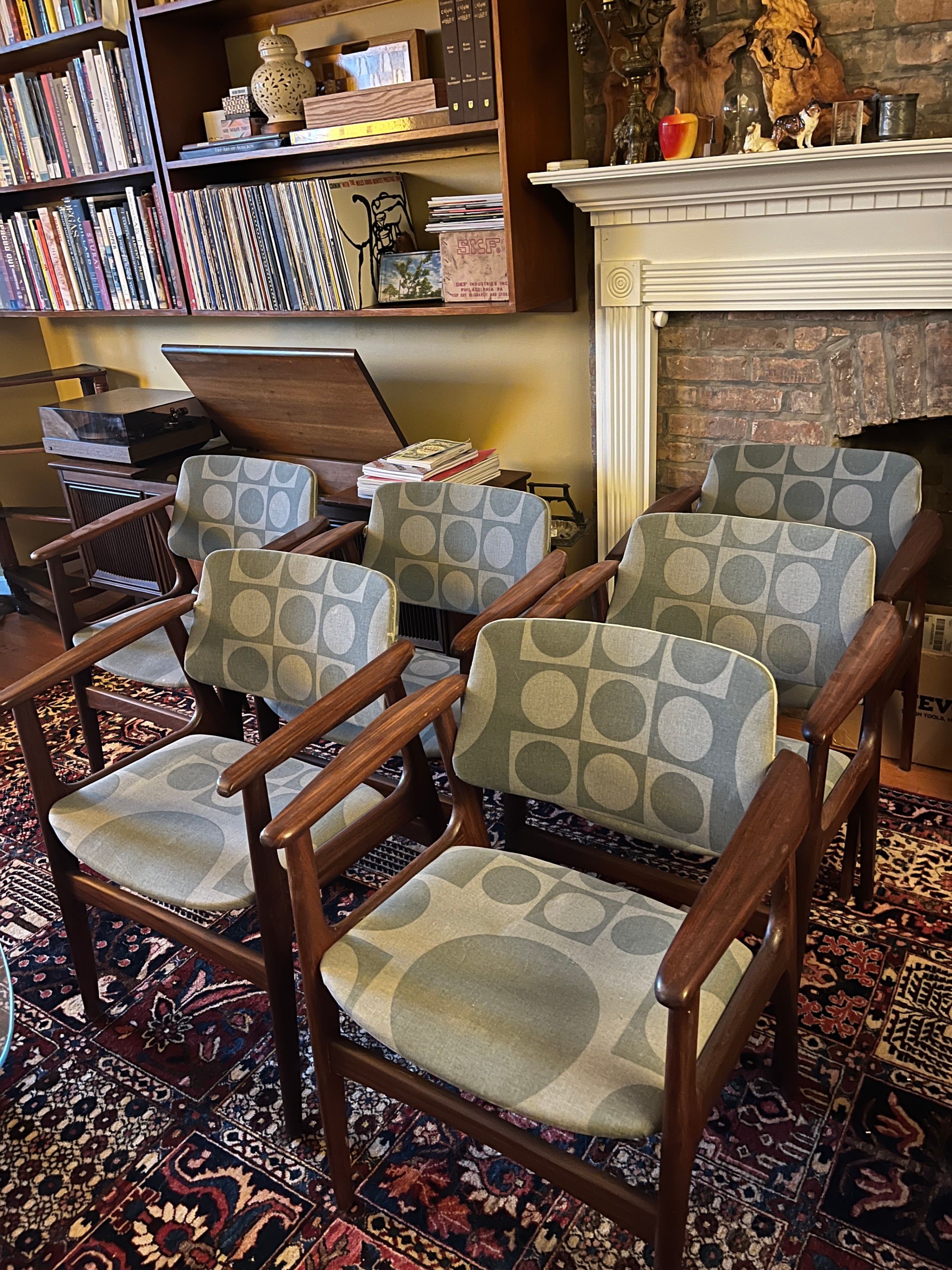 6 Mid Century Danish Dining Chairs