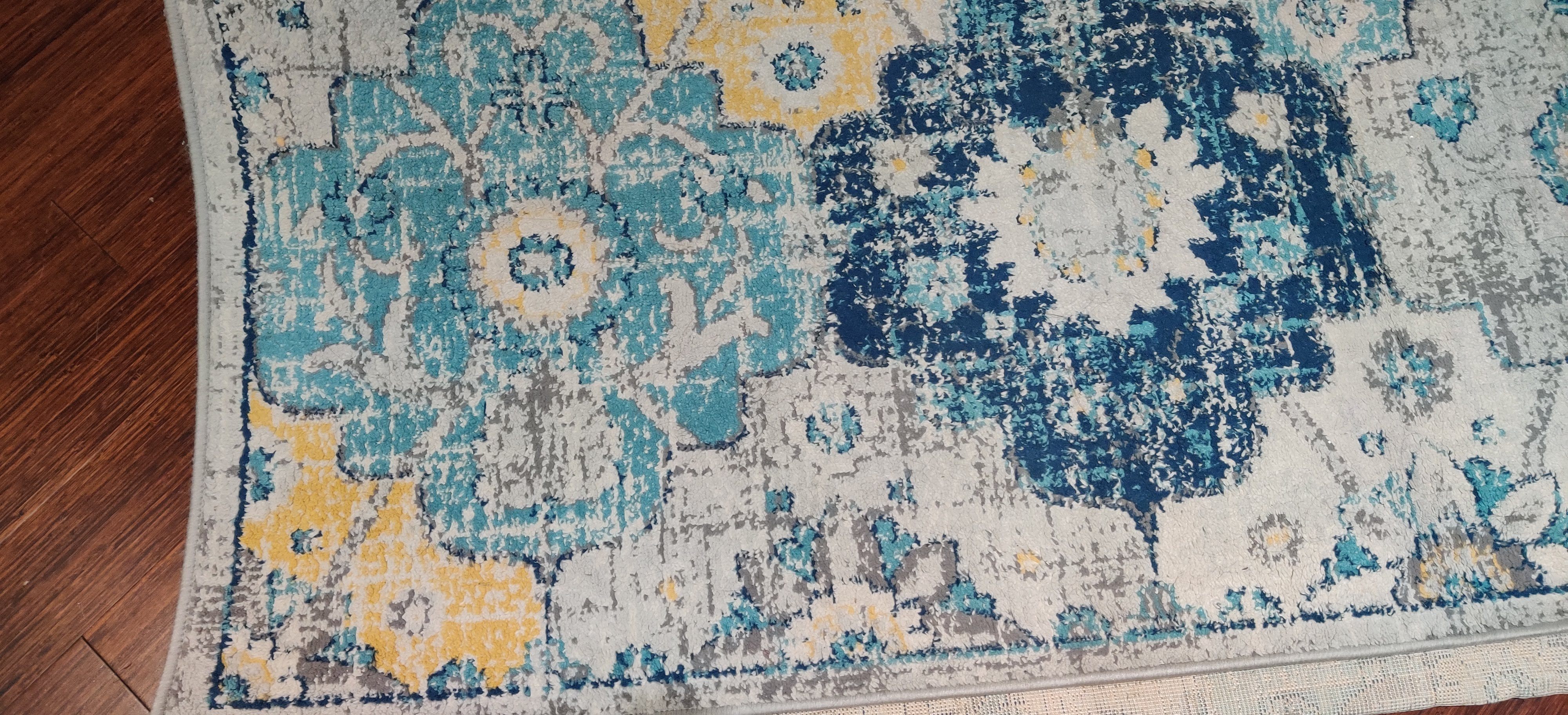 Area Rug - Blue, Yellow, & Grey Pattern - photo 2
