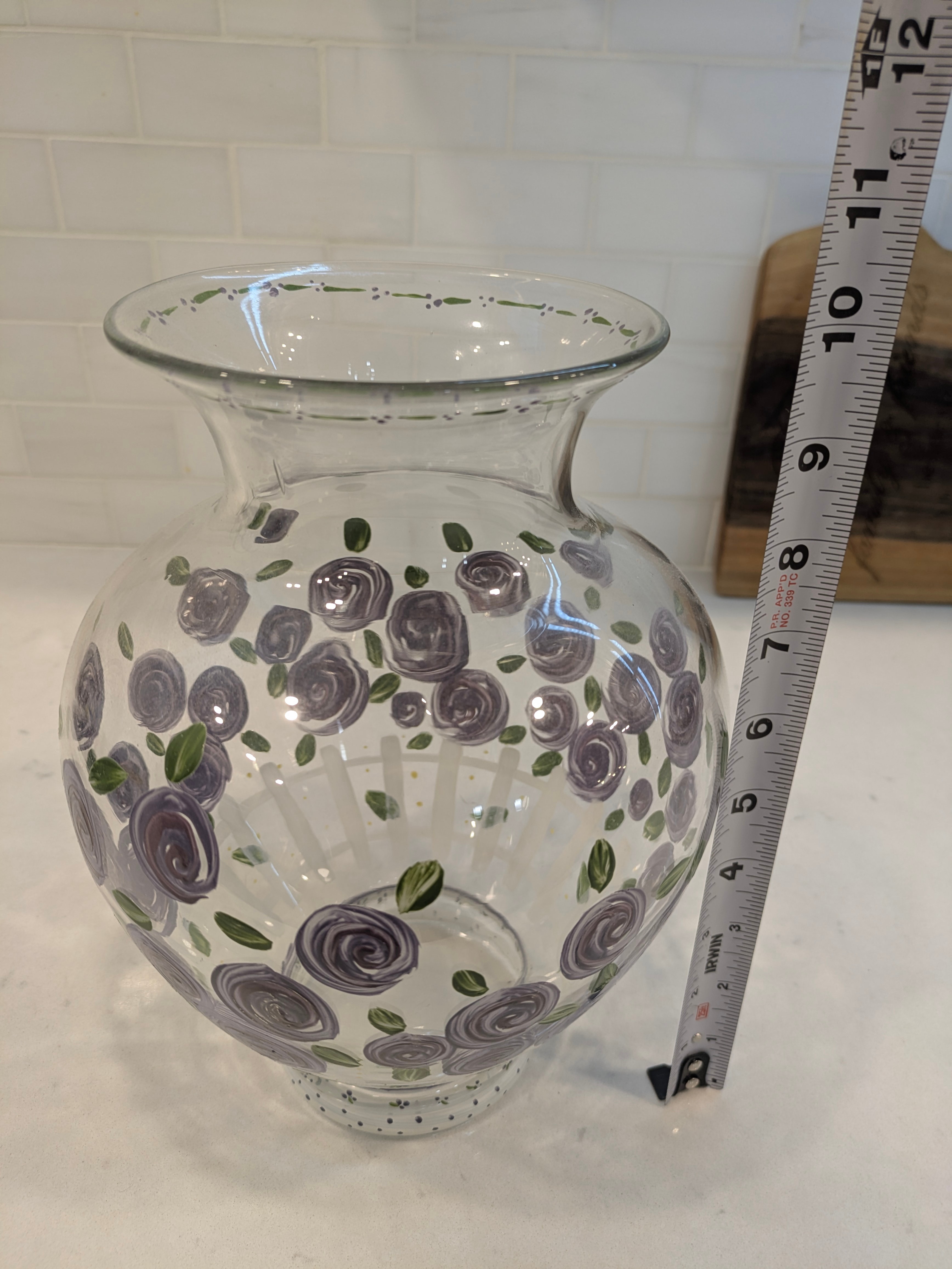 Floral Glass Vase - Home Decor - photo 2