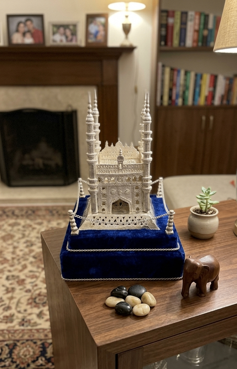 Silver Decorative Mosque Replica