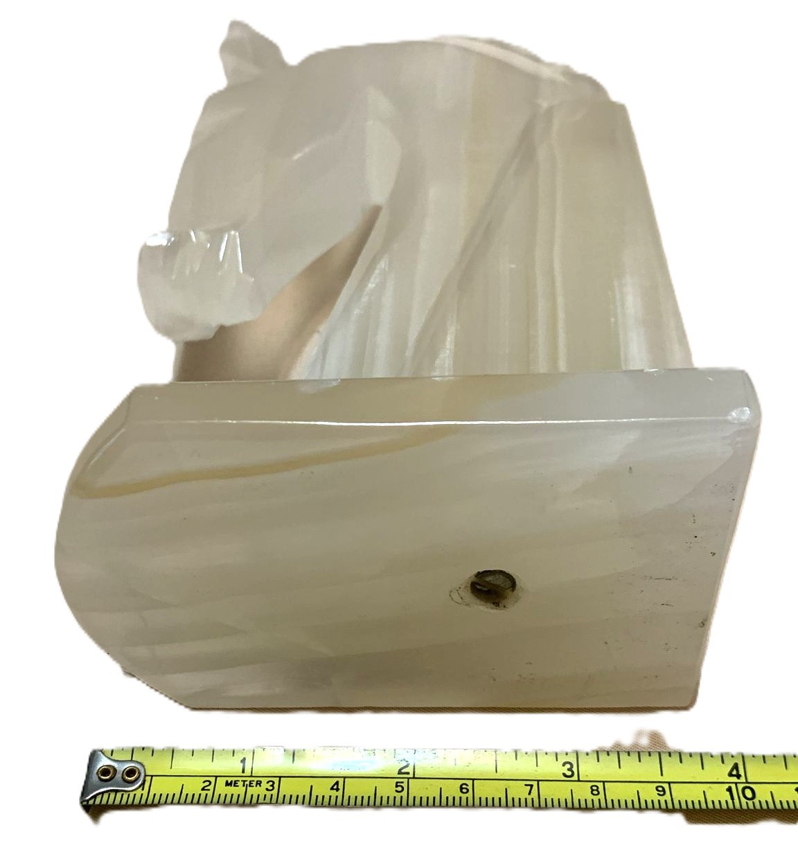 Vintage Onyx Horse Head Bookends - photo 4