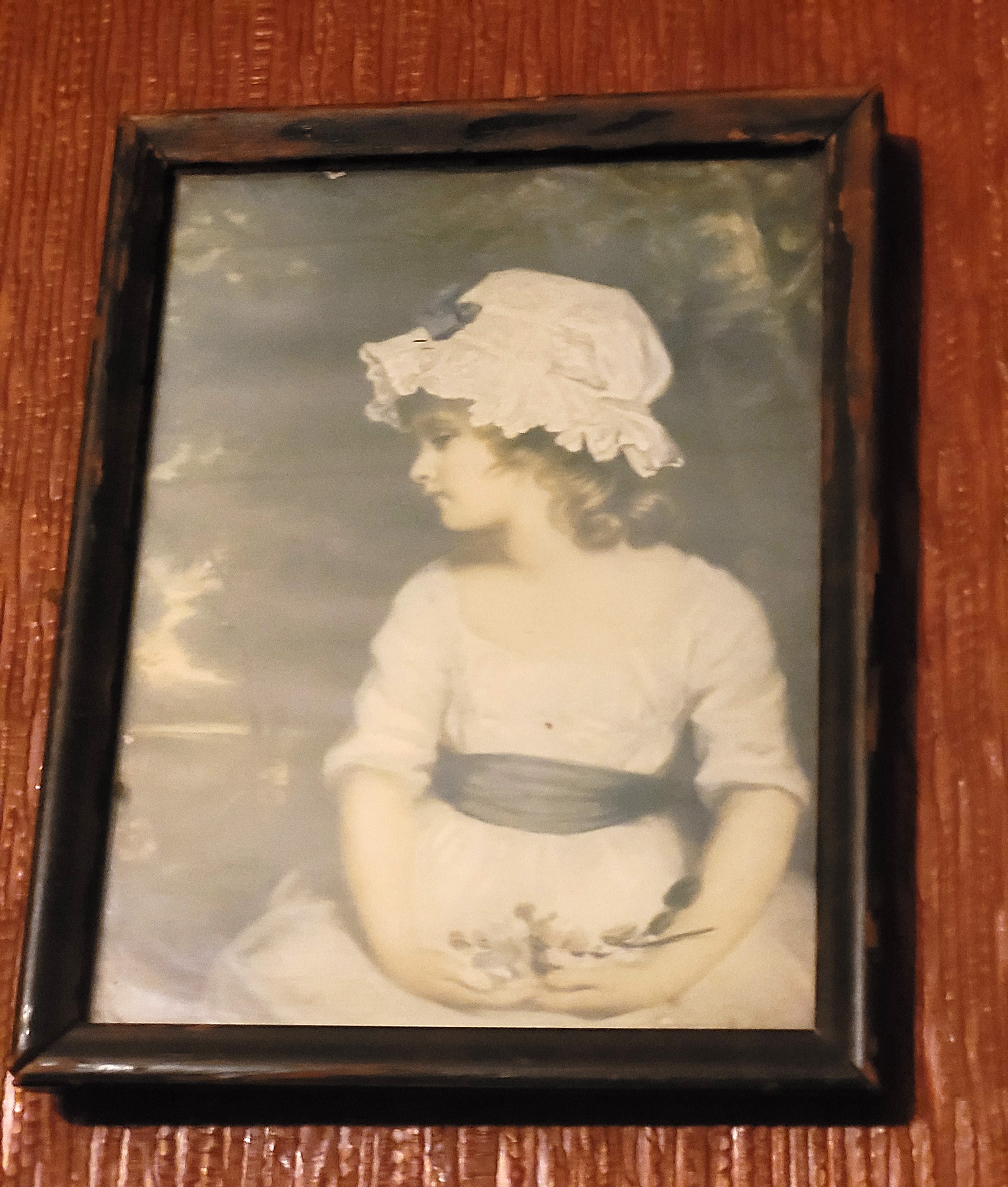 George Romney "The Parson's Daughter" Framed Print, Circa 1934
