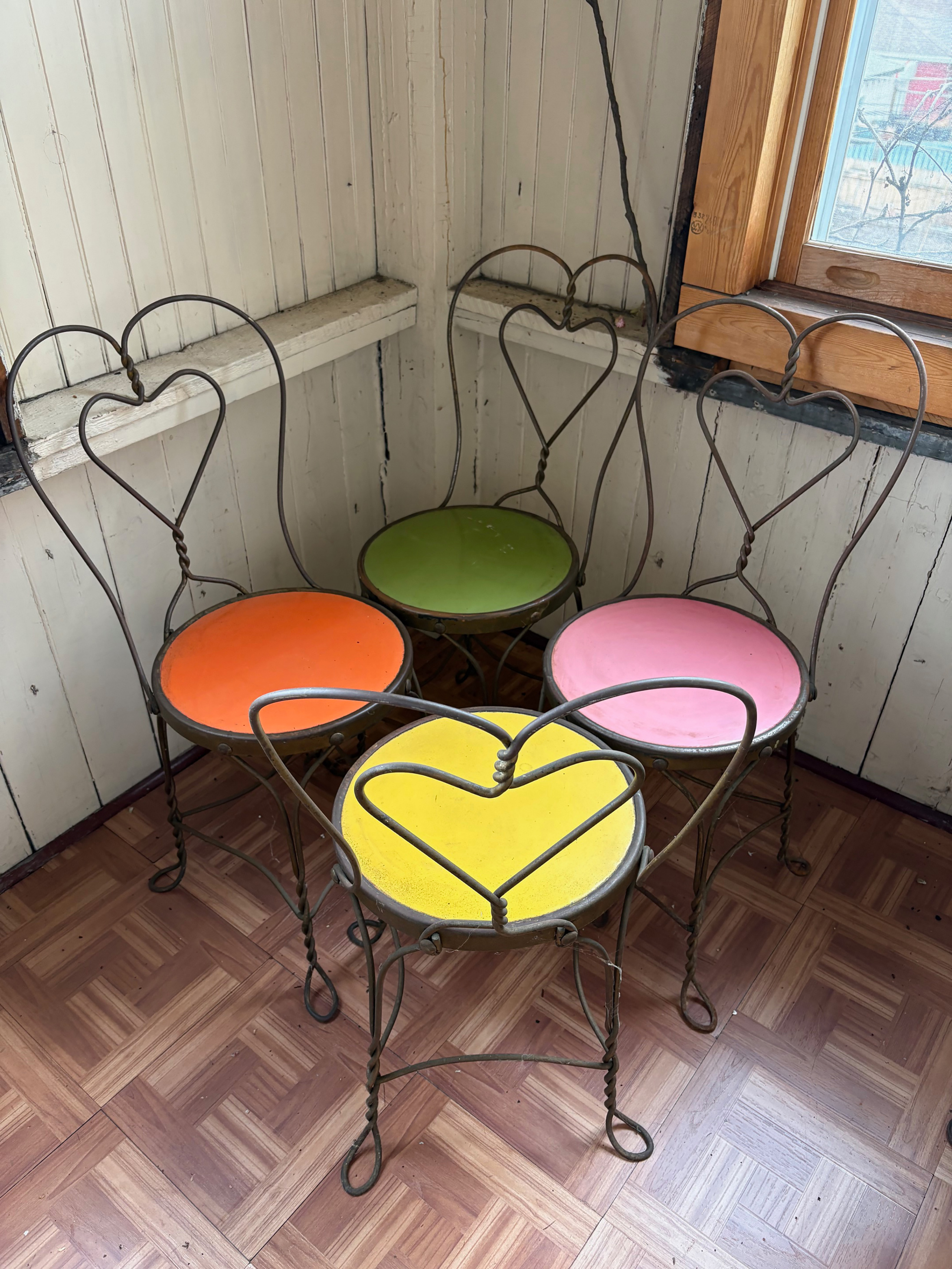 Vintage Café Table with chairs - photo 2