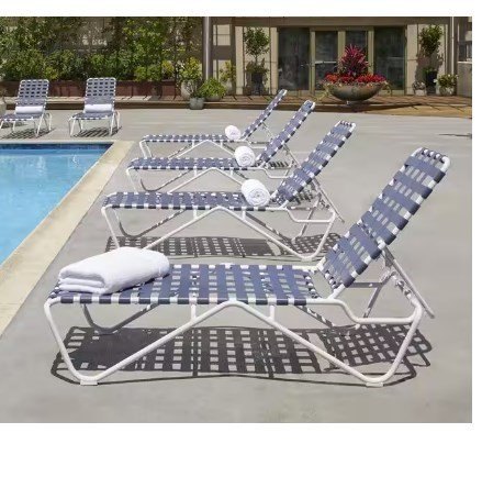 Hampton Bay Aluminum Frame Lake Adjustable Outdoor  Lounge
