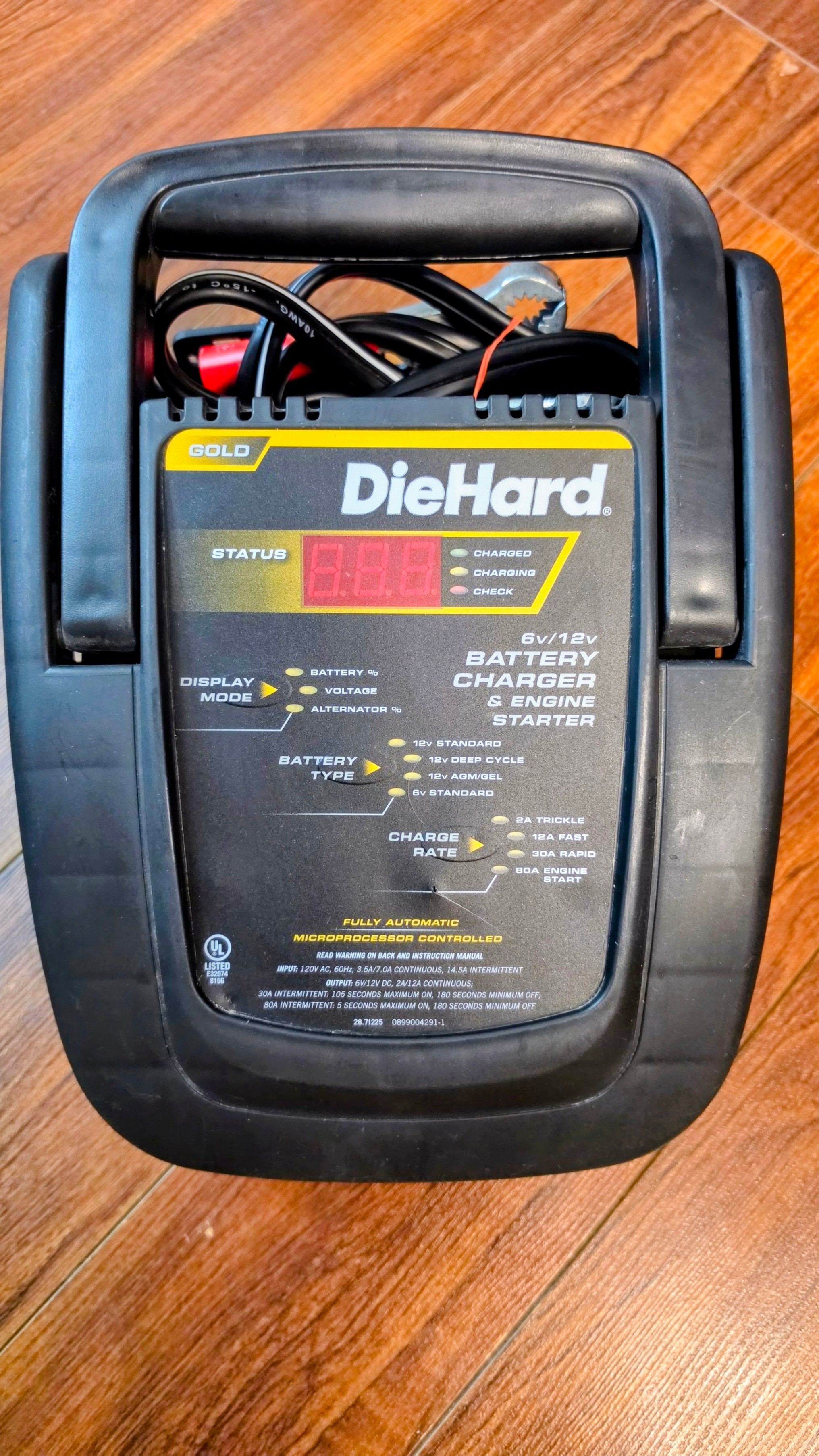 DieHard GOLD 6V/12V Battery Charger/80A Engine Starter
