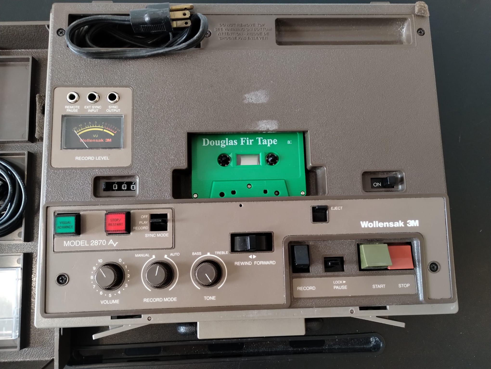 Vintage Wollensak 3M Tape Recorder System 2870AV