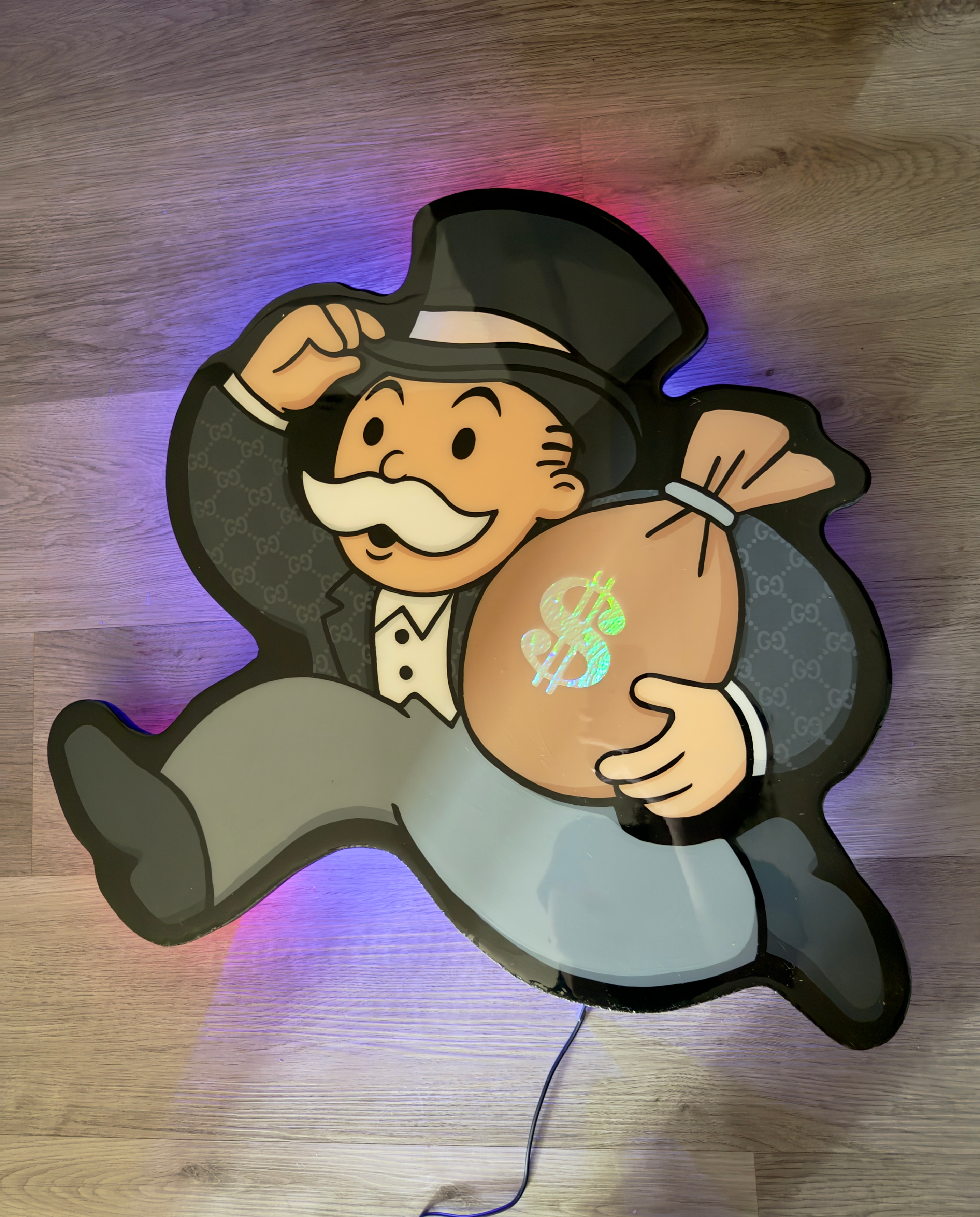 Monopoly man wall art/light - photo 2