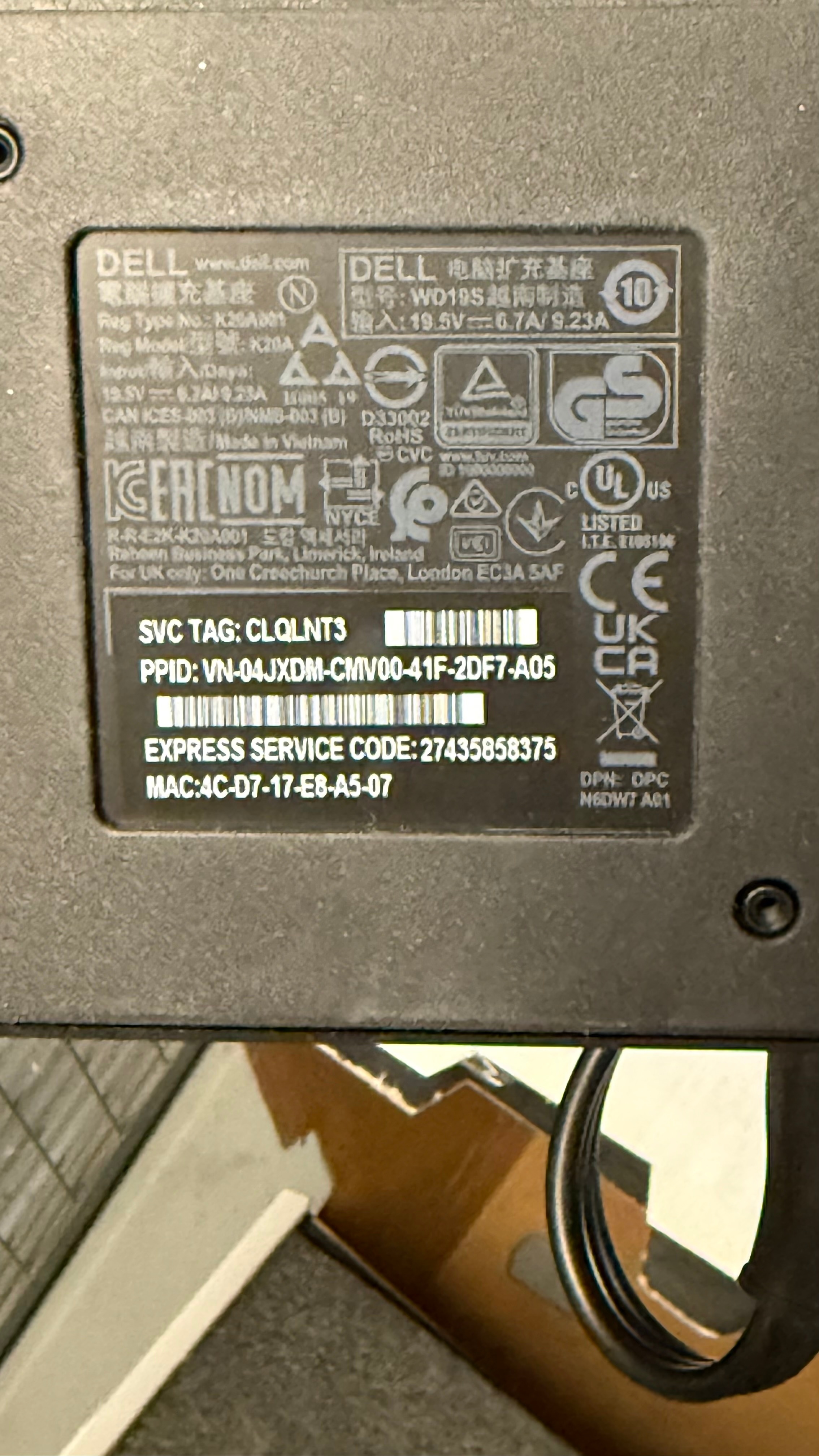 Dell Laptop Docking Station K20A - photo 4
