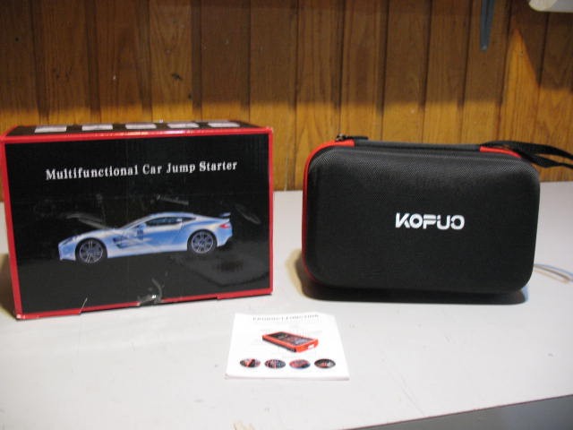 KOPUO 5-in-1 Portable Car Battery Jump Starter, BRAND NEW