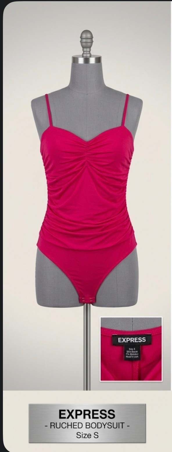 body fuccia de tirantes delgados estilo moldeador