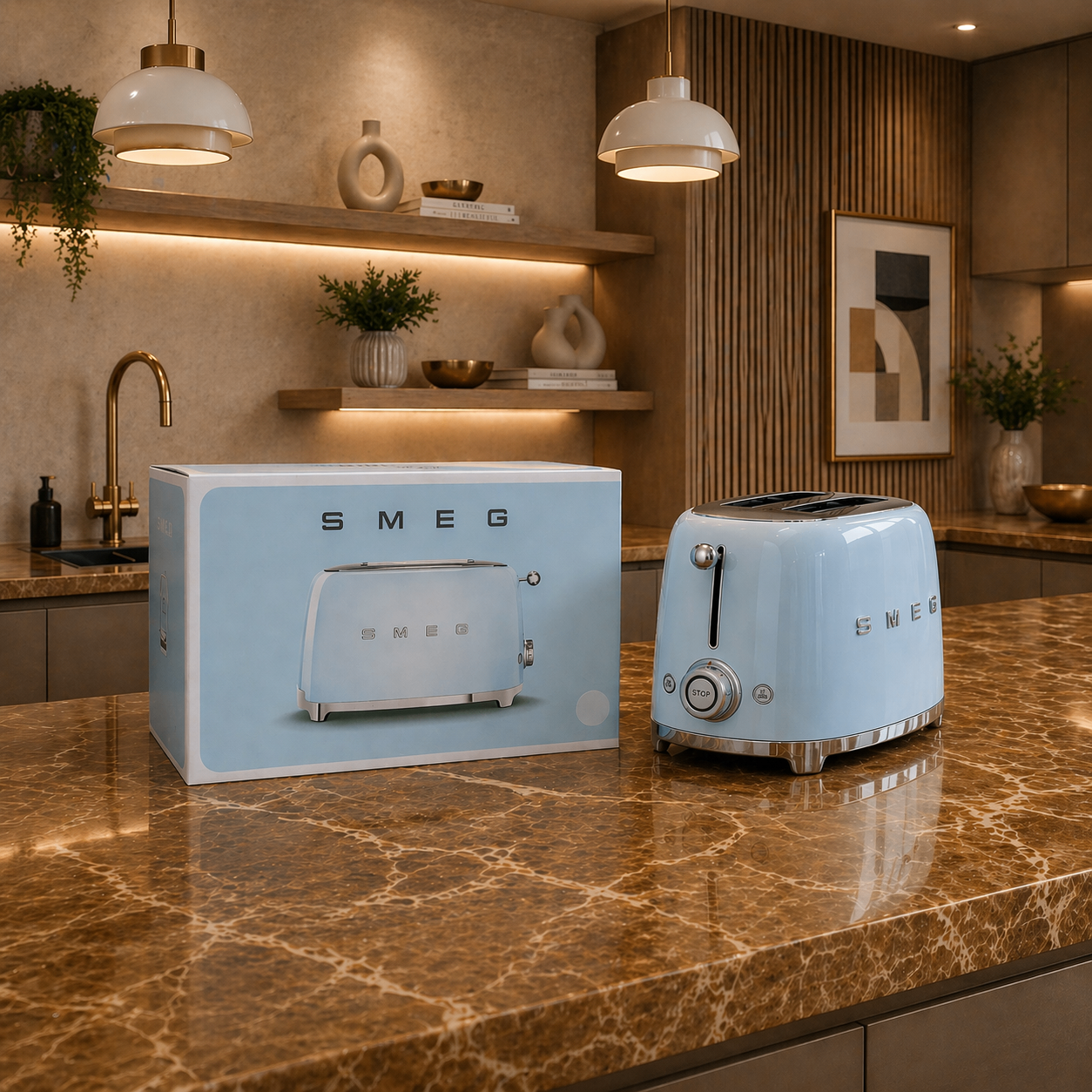 Retail Price $340-SEALED UNOPENED Smeg 50's 2-Slice Toaster