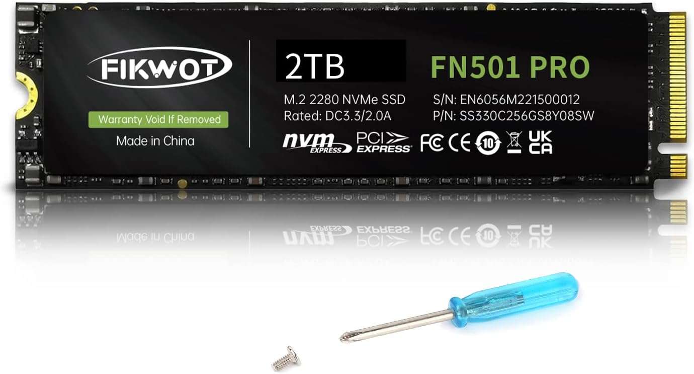 FIKWOT FN501 PRO 2TB M.2 2280 NVMe SSD - New - photo 2