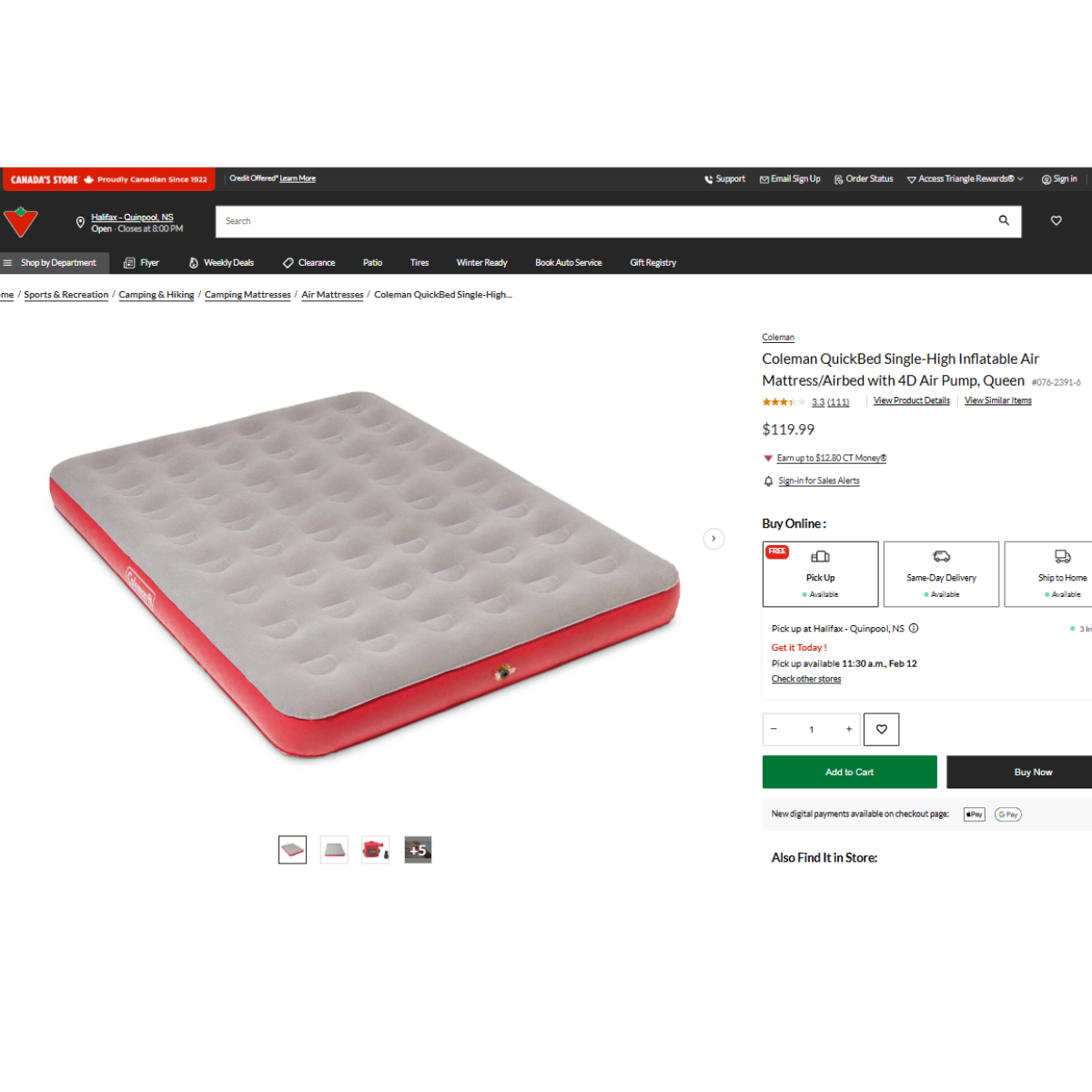 RETAIL PRICE $135-SEALED UNOPENED Coleman Queen AirMattress+Pump - photo 2