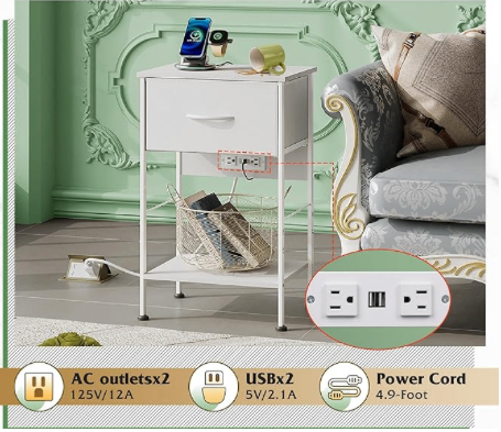 Nightstand with charging station - photo 3