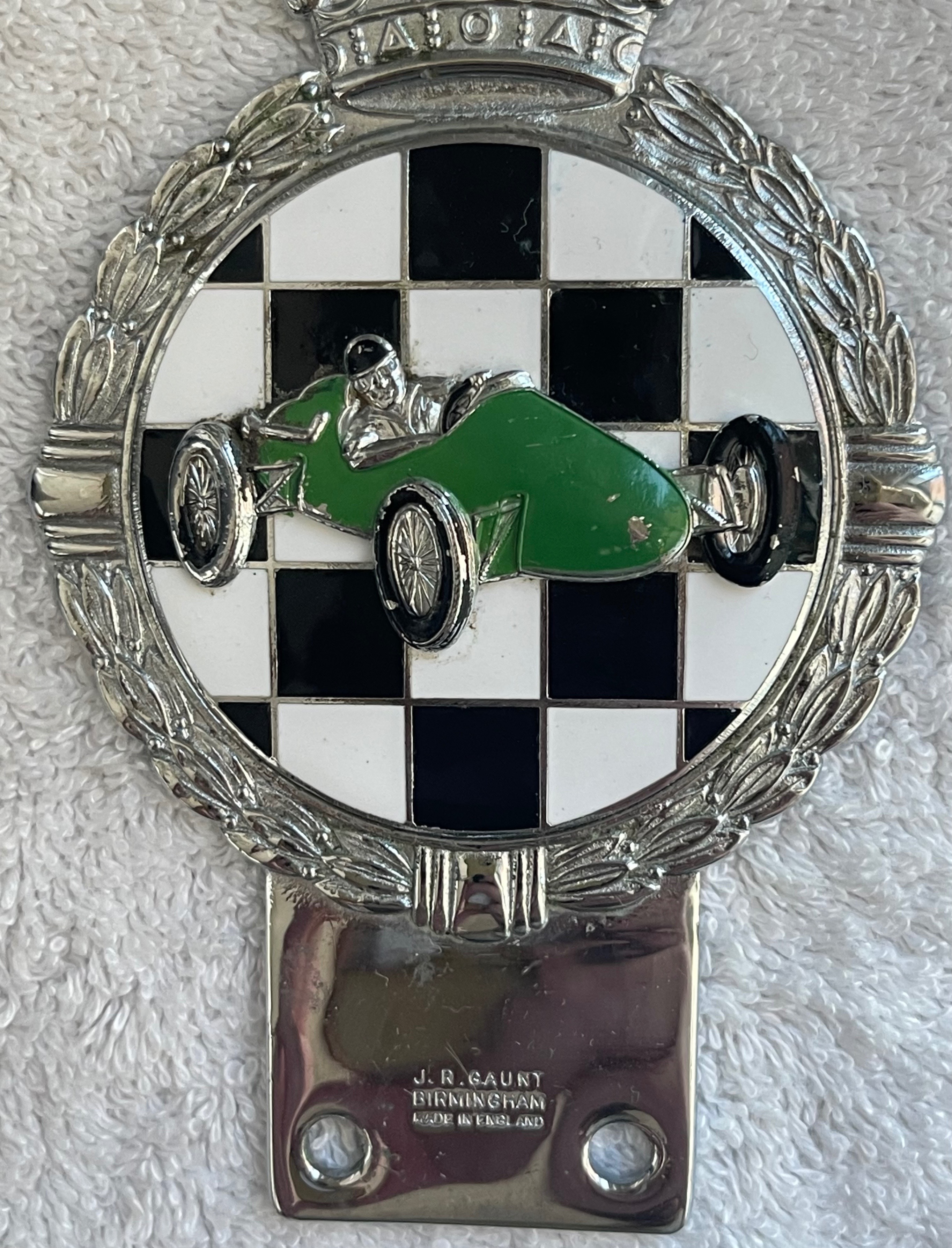 Rare 1960s J.R. Gaunt Birmingham Cooper Car Club Badge - photo 3