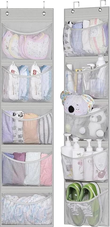 2 Over Door Organizers, Closet Storage with 5 Pockets - photo 2