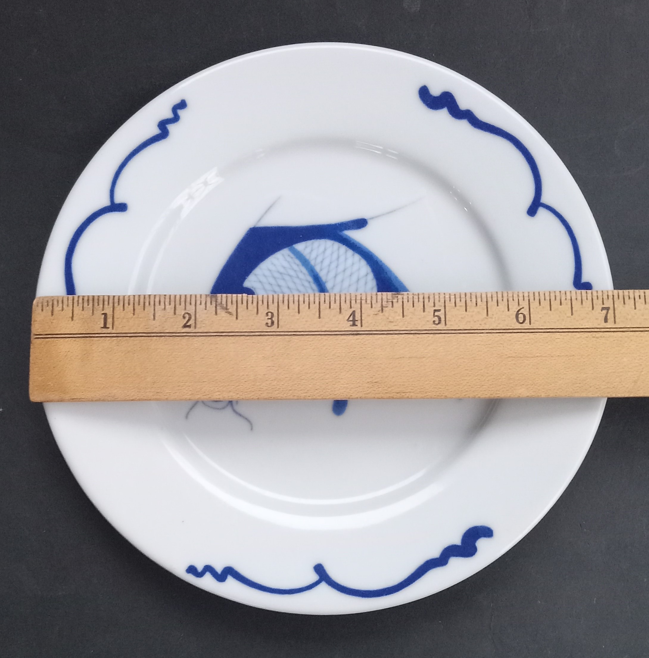 VTG Koi Carp Fish Plates China Prosperity Good Fortune - photo 5