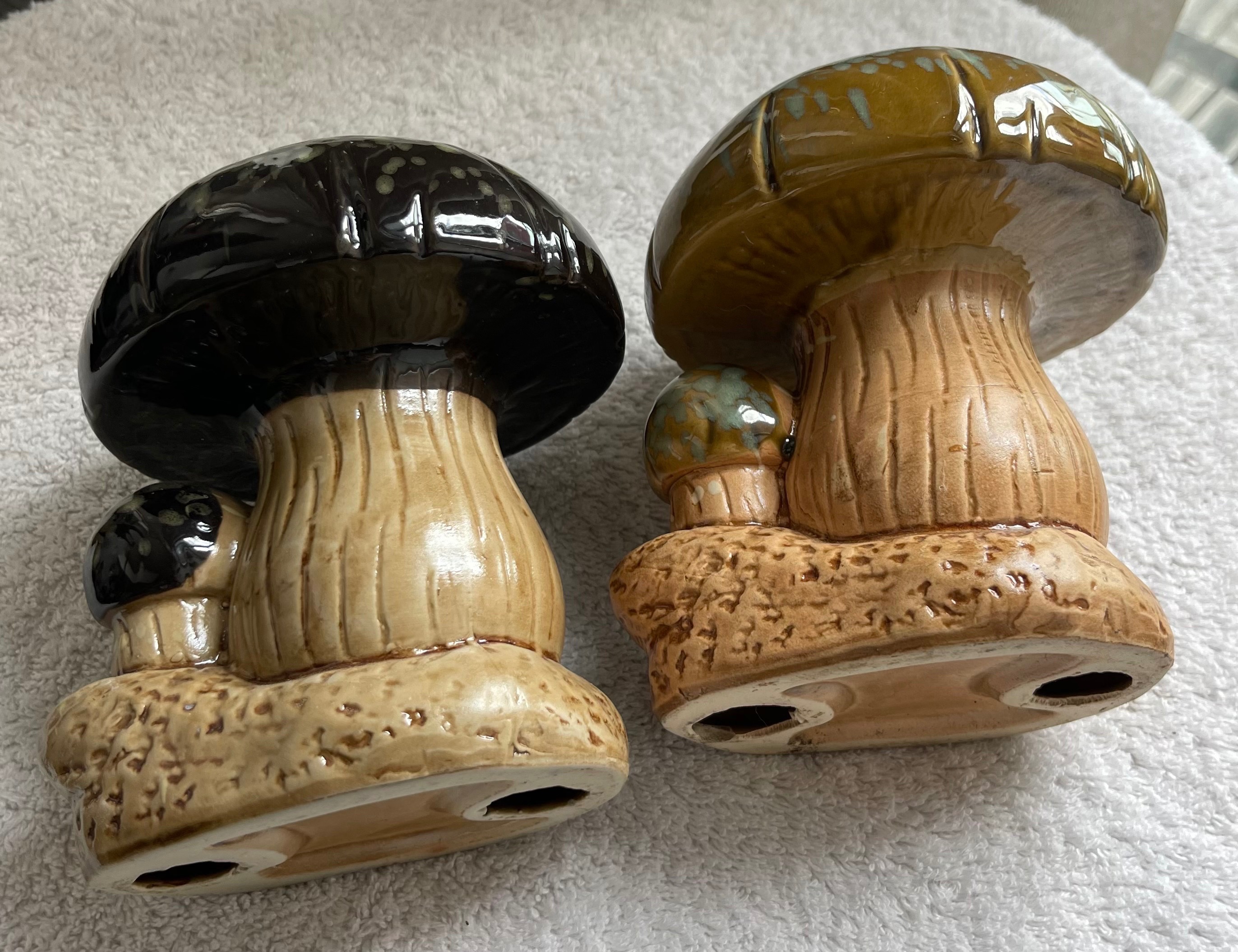 Vintage 5.5" Ceramic Mushroom Figurines (Set of 2) - photo 5