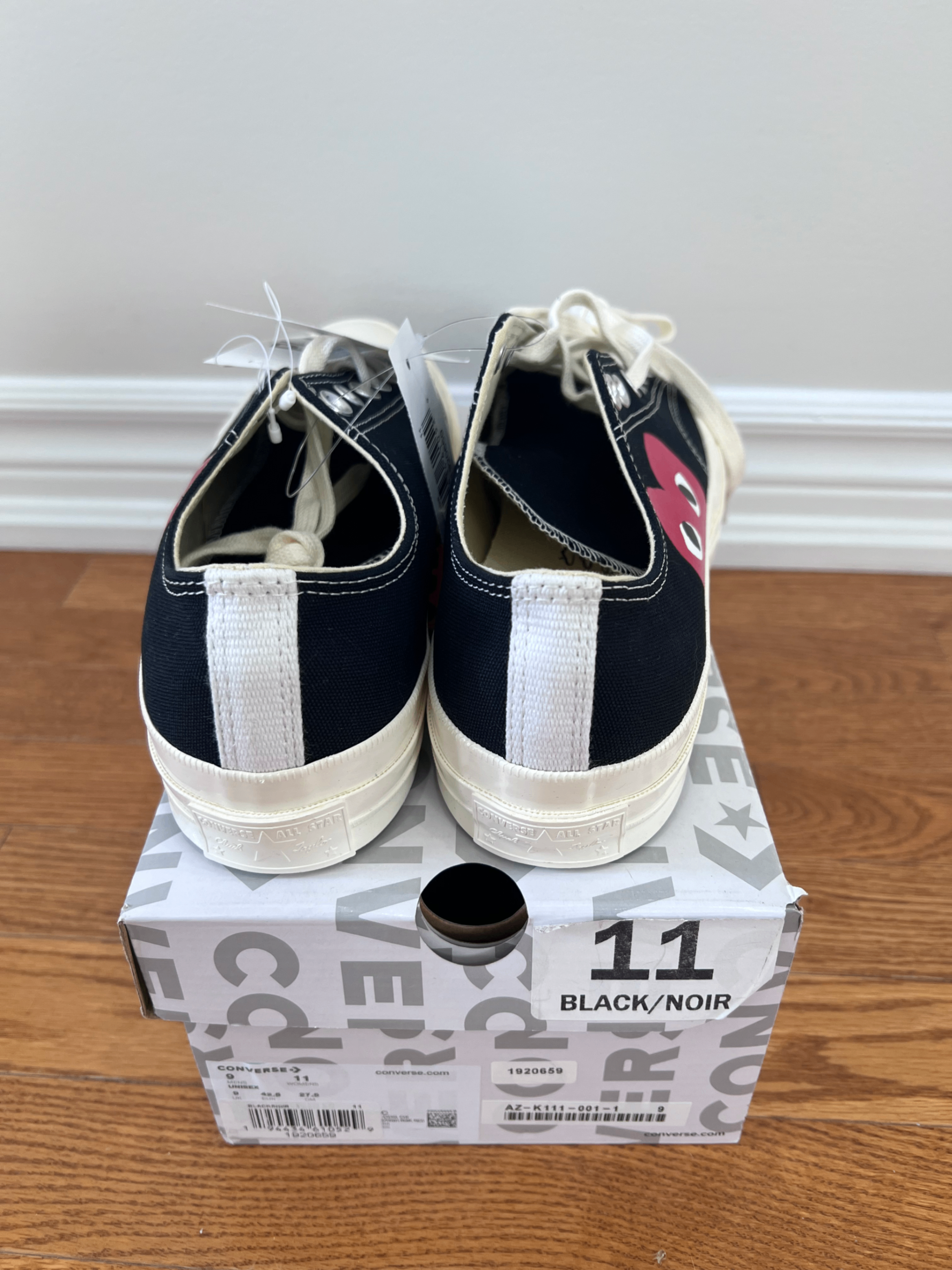 Converse x Comme des Garçons PLAY Chuck 70 Low (Black) - photo 3
