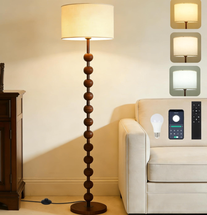 Floor Lamps for Living Room, Metal Floor Lamp with Remote - photo 2