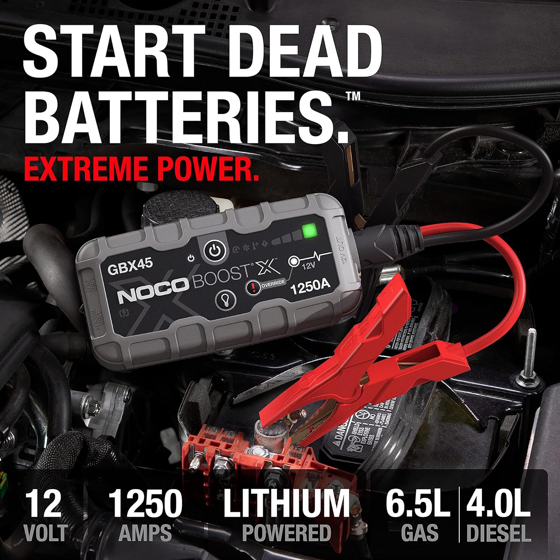 NOCO Boost X GBX45 Jump Starter + Protection Case - photo 4