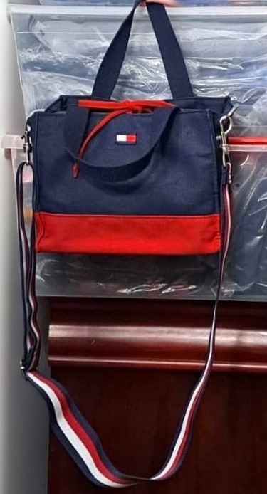 Tommy Hilfiger Bag & Logo Webbing Strap Wedge Flip-Flop Set - photo 3