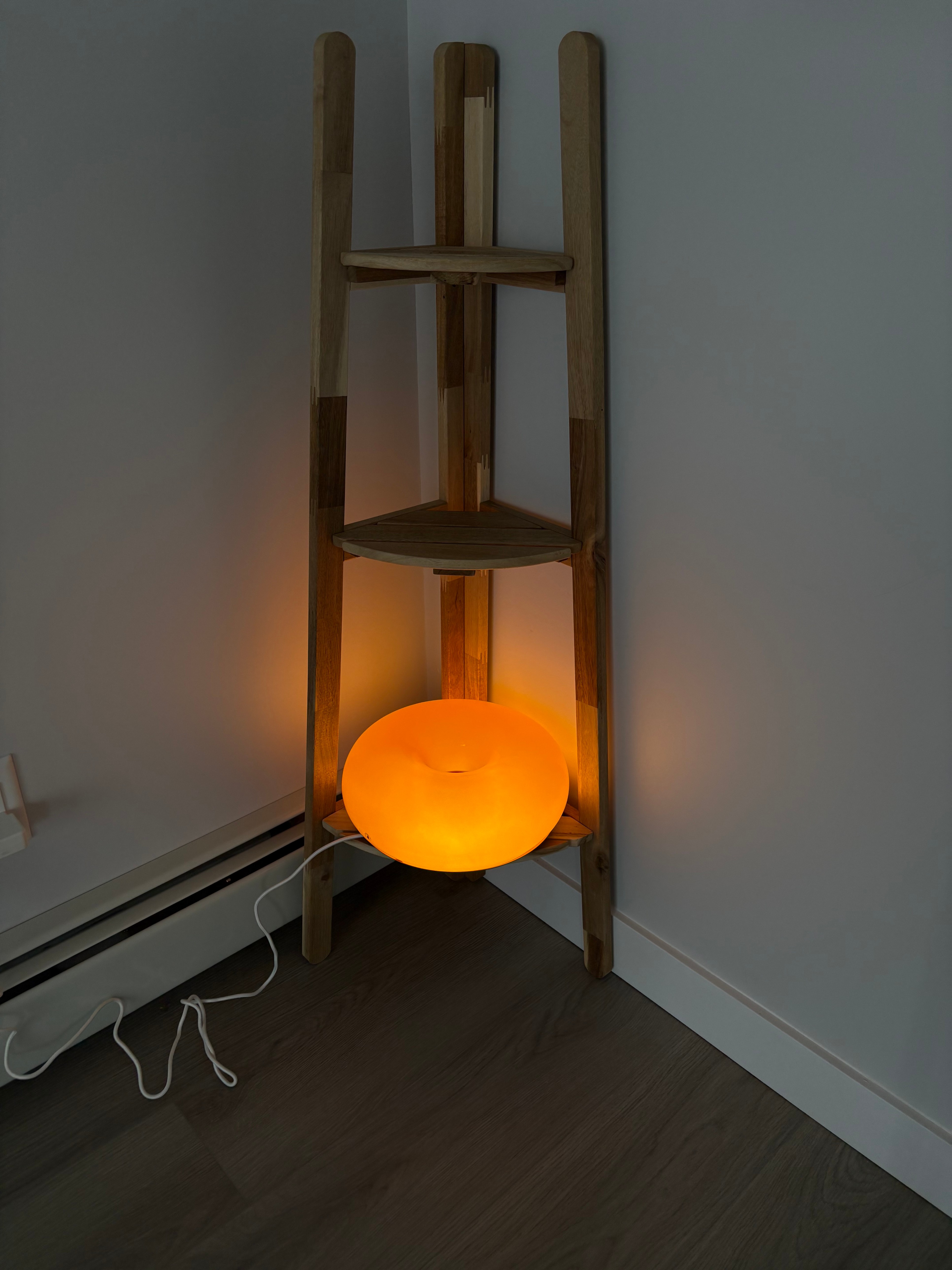IKEA Orange Glass Round Lamp - photo 2