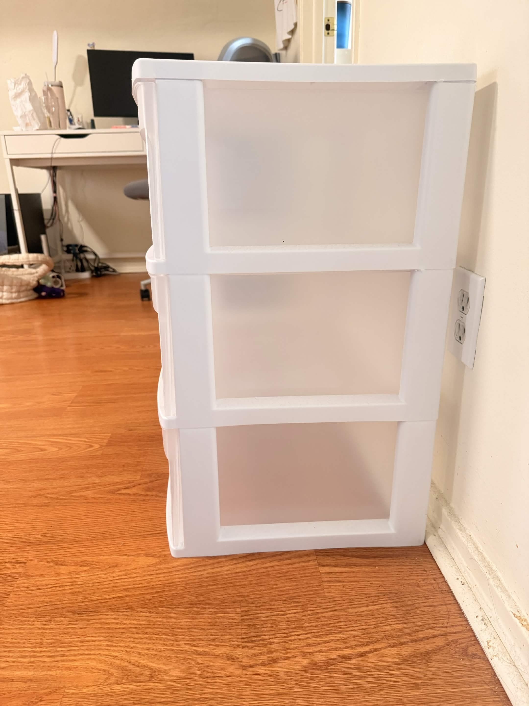 3-drawer plastic storage organizer - photo 2