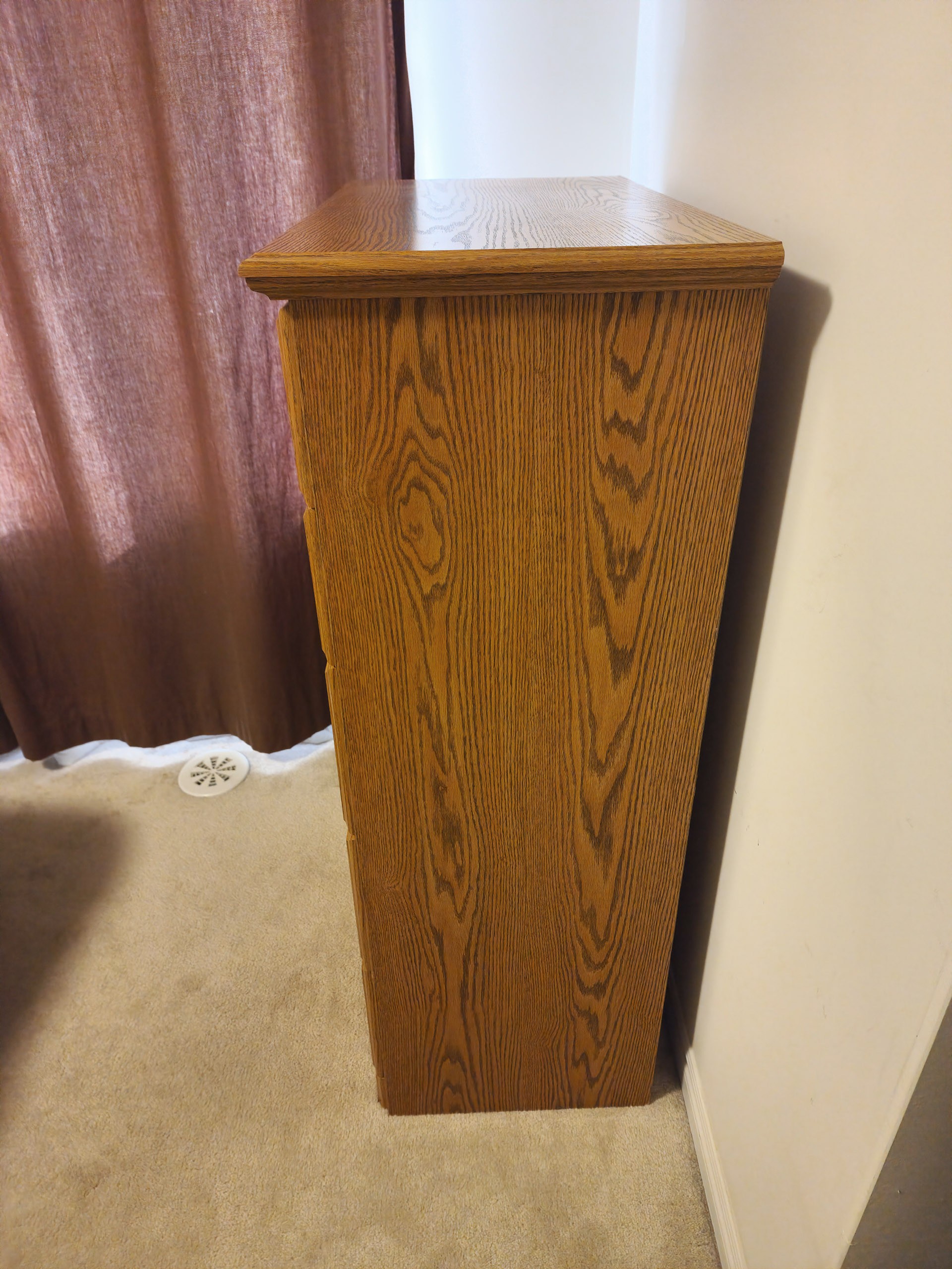 Solid 5-Drawer Chest – Oak Finish | Classic & Durable! - photo 2