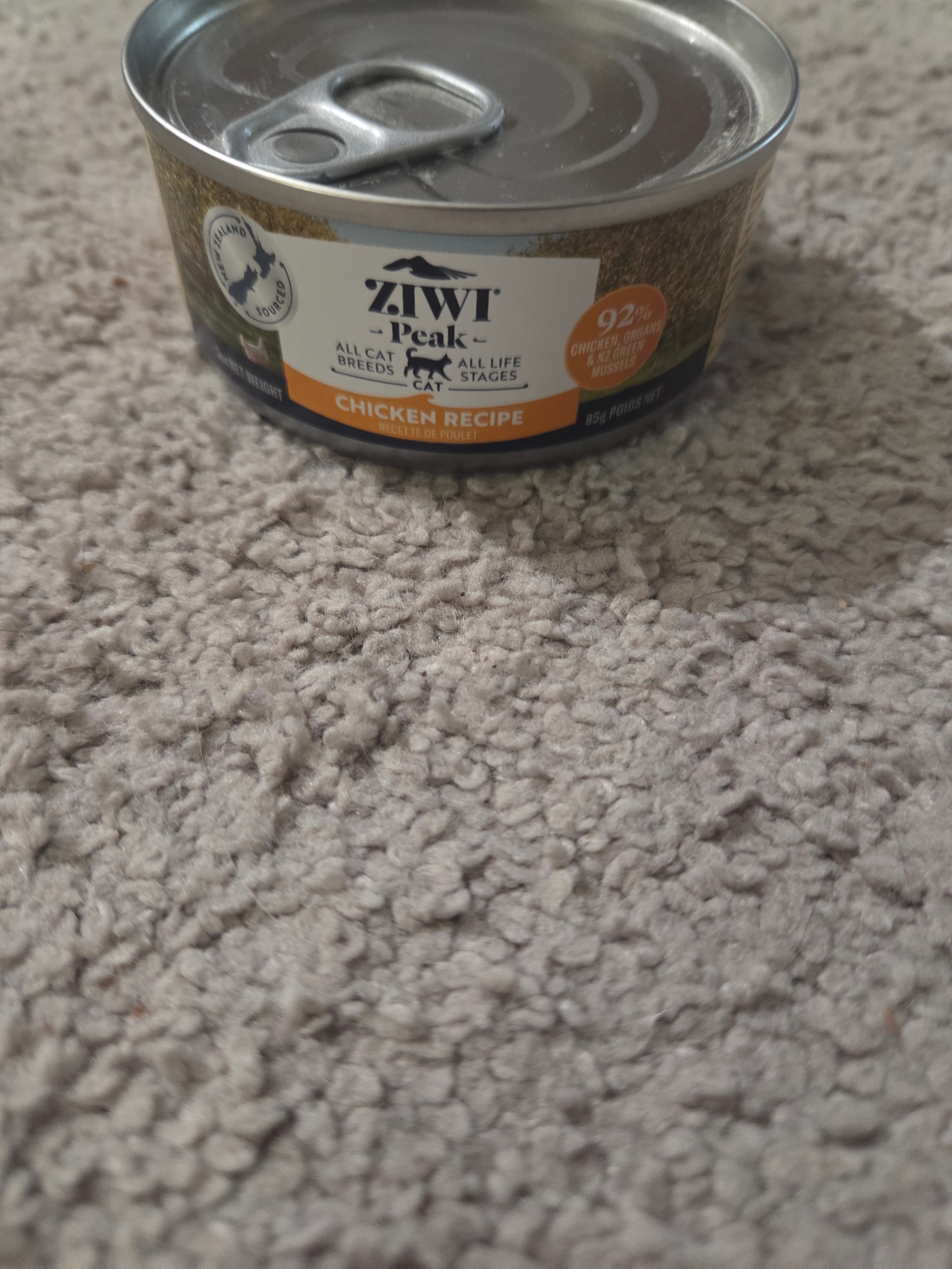 Ziwi Peak Chicken Premium Canned Wet Cat Food 3oz/85g, Exp 2028