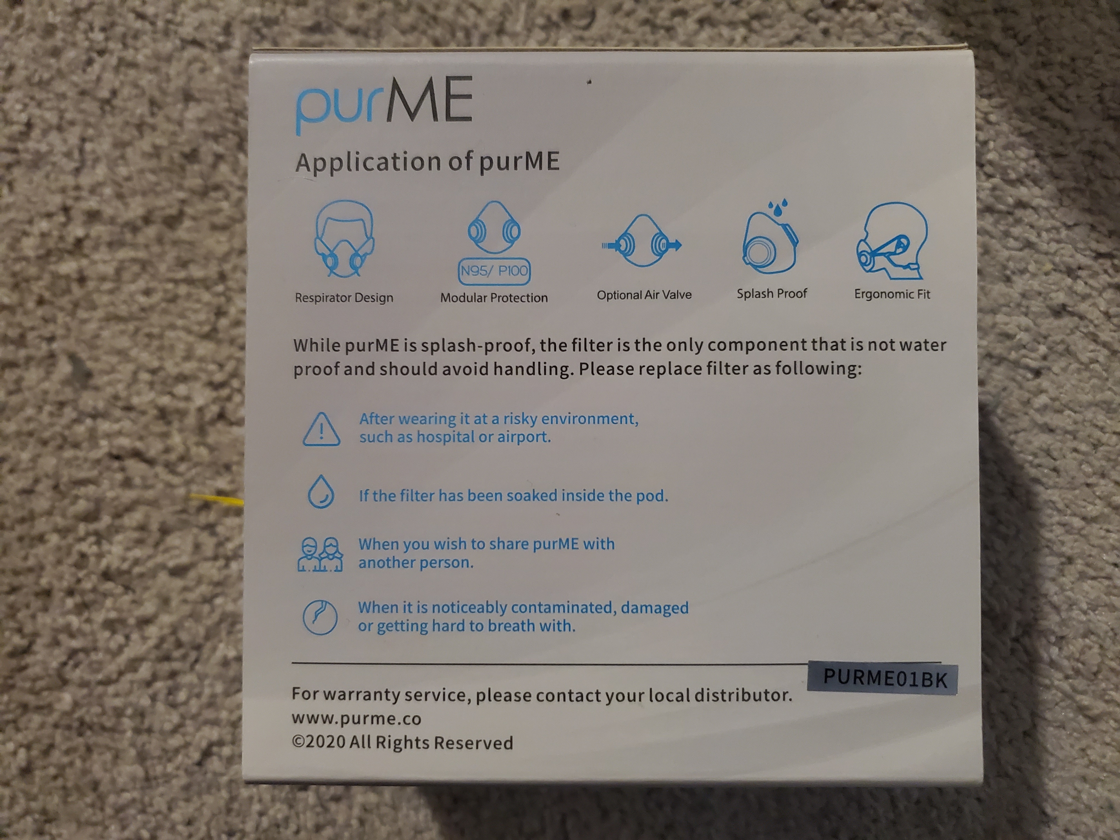 3x NEW PURME Premium Reusable Silicone Respirator Masks - photo 5