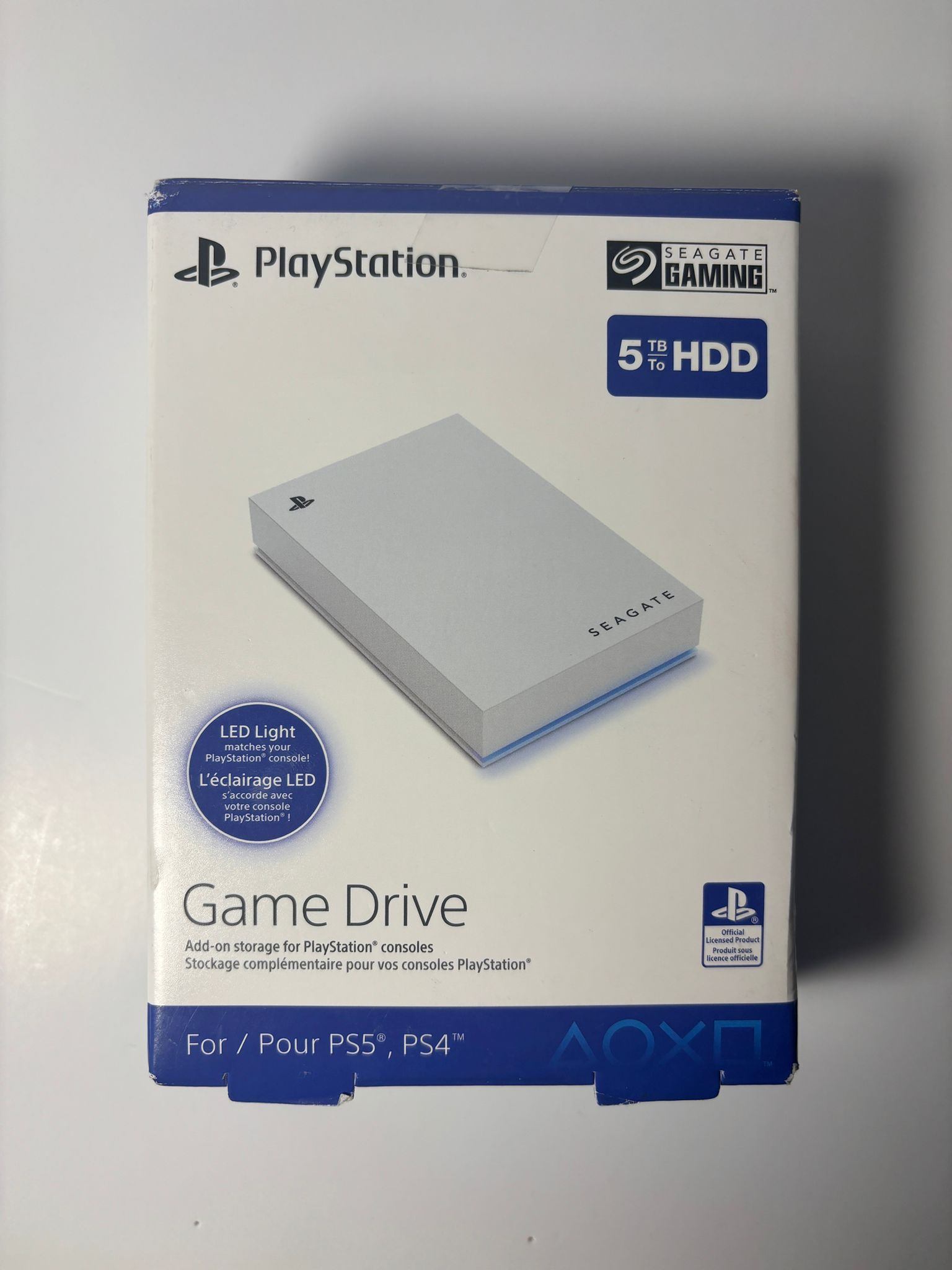 Seagate PS5 Game Drive 5TB External Hard Drive - OPEN NEW BOX