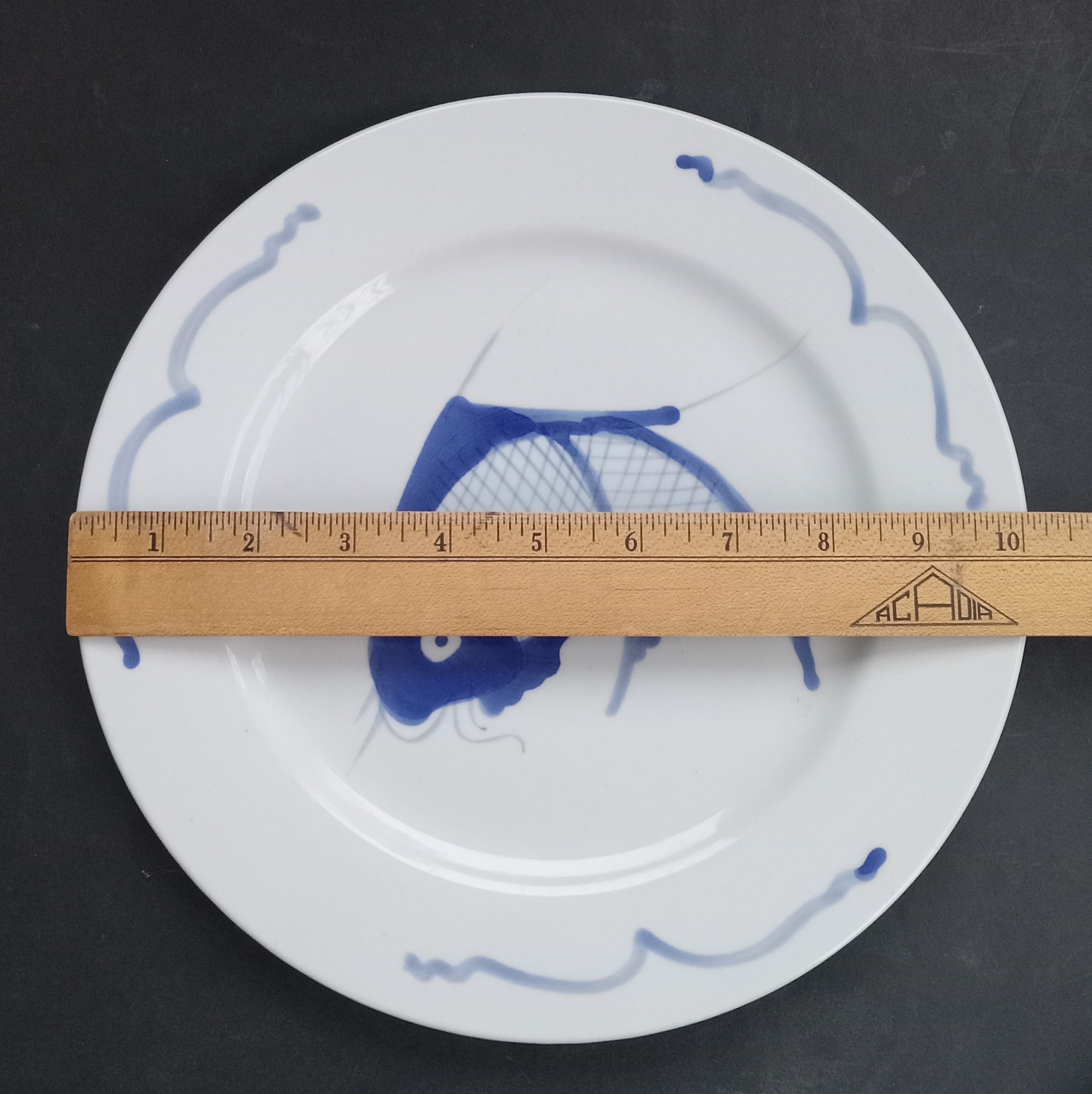 VTG Koi Carp Fish Plates China Prosperity Good Fortune - photo 4