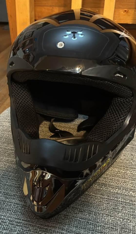 New Rockstar Full Face MotorCross Motorcycle Helmet size Med - photo 3