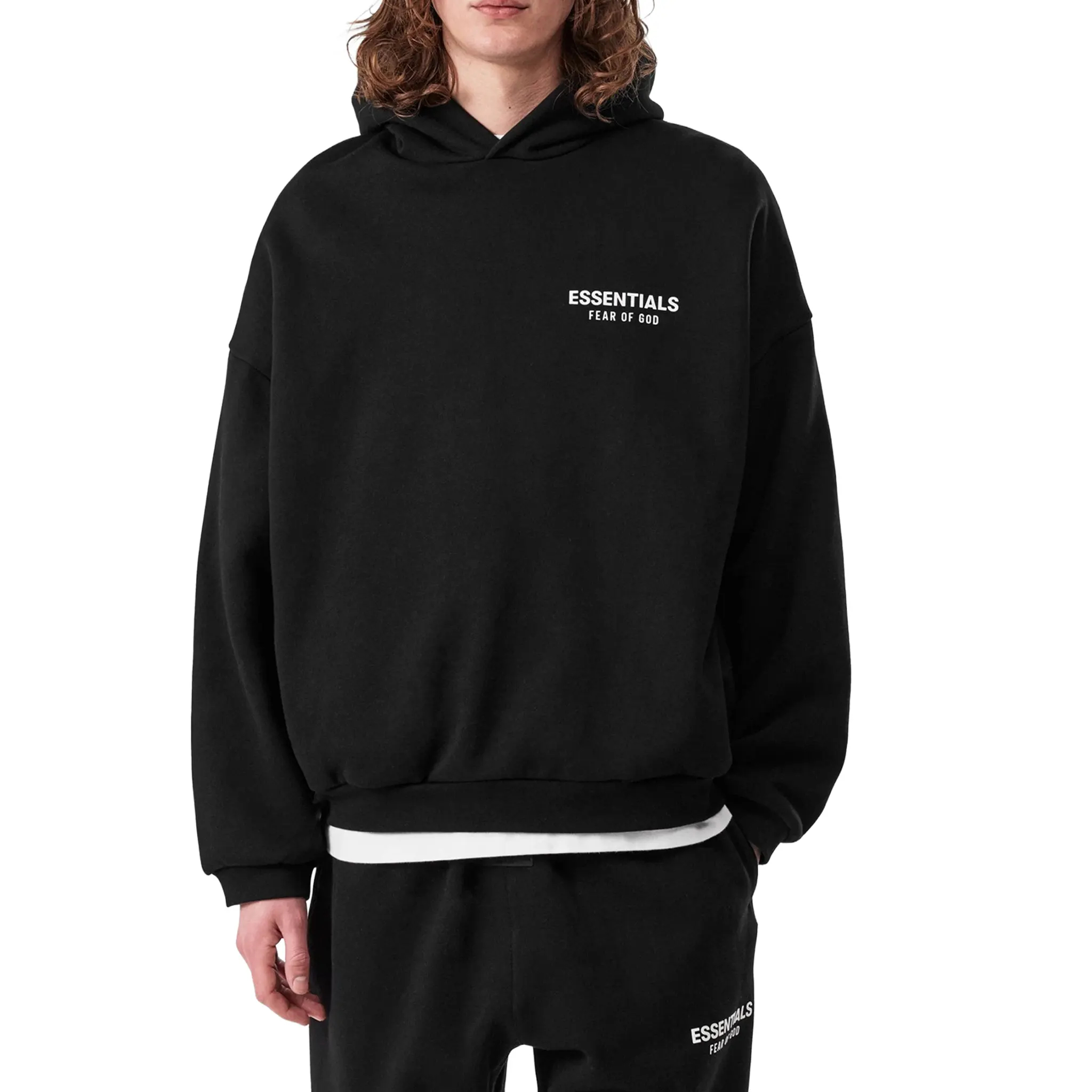 Essentials Fear of God - Black Hoodie - XL Size - photo 4