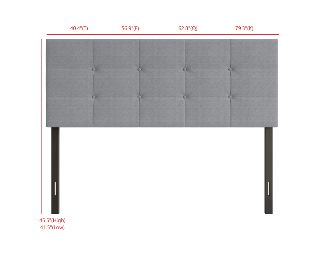 Twin XL Steel bed frame with headboard - photo 4