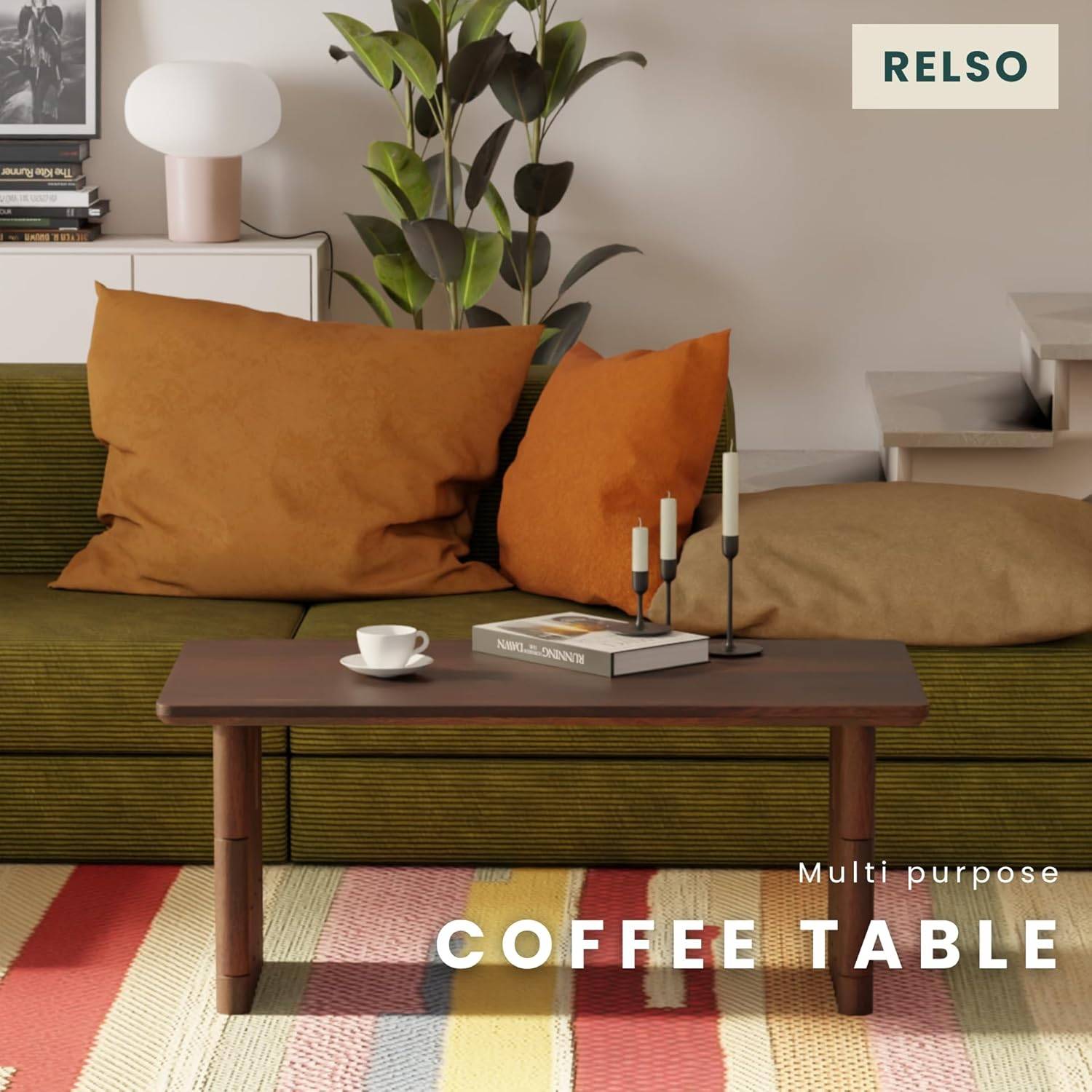 Relso Solid Mango Wood Coffee Table (New in box) - photo 4