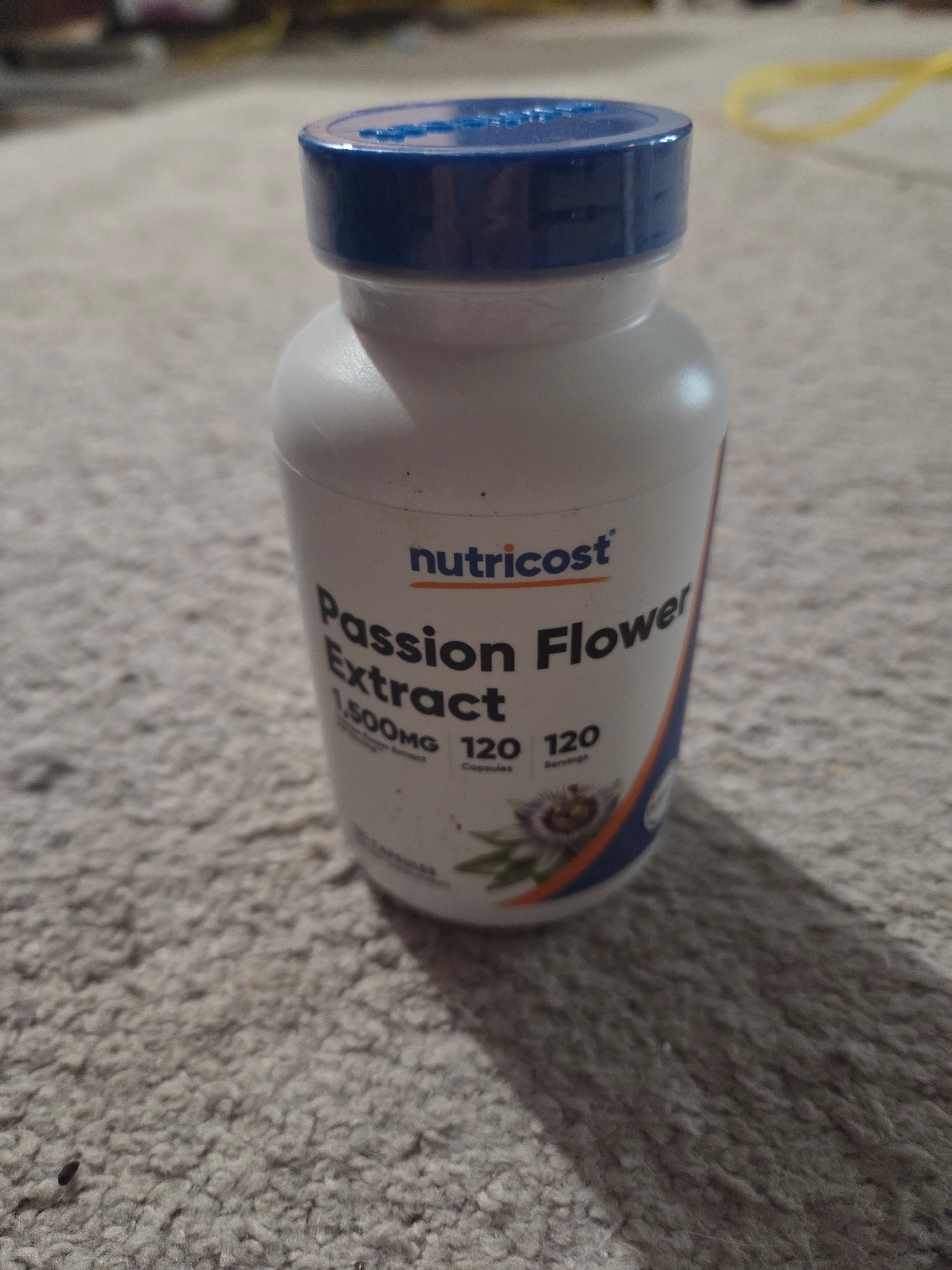 NEW/SEALED Passion Flower Extract by Nutricost, 1500 mg, 120 Cap