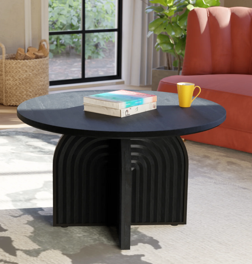 Relso Modern Solid Wood Round Coffee Table (New in box) - photo 5