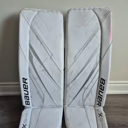 Bauer Vapor X5Pro Senior Large 35+1 All White Goalie Pads