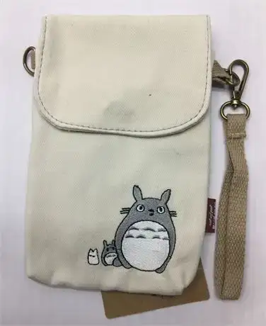 YaJaMa Canvas Cartoon Crossbody Pouch Wallet W/ Strap