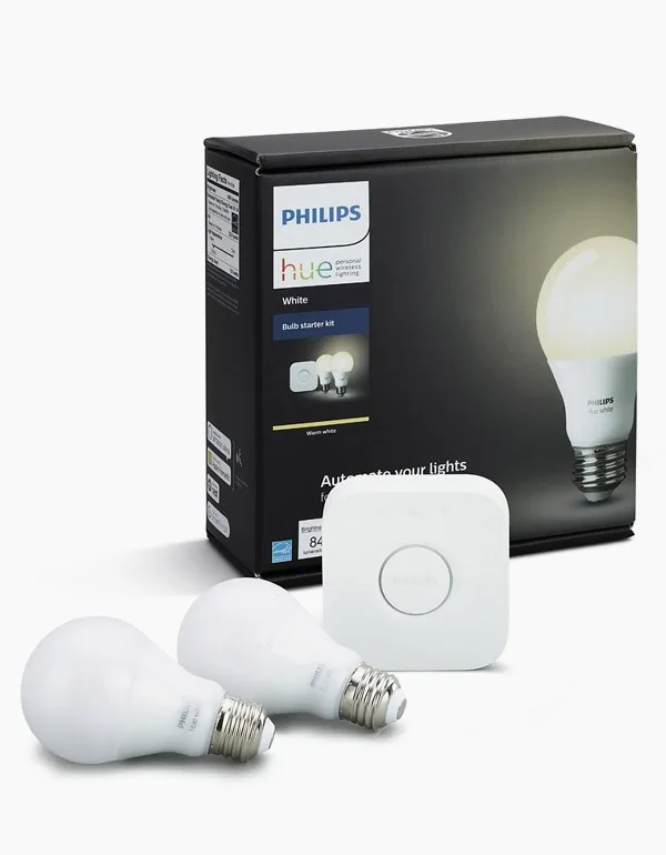 Philips Hue White 2-Pack Starter Kit with Smart Bridge - photo 3
