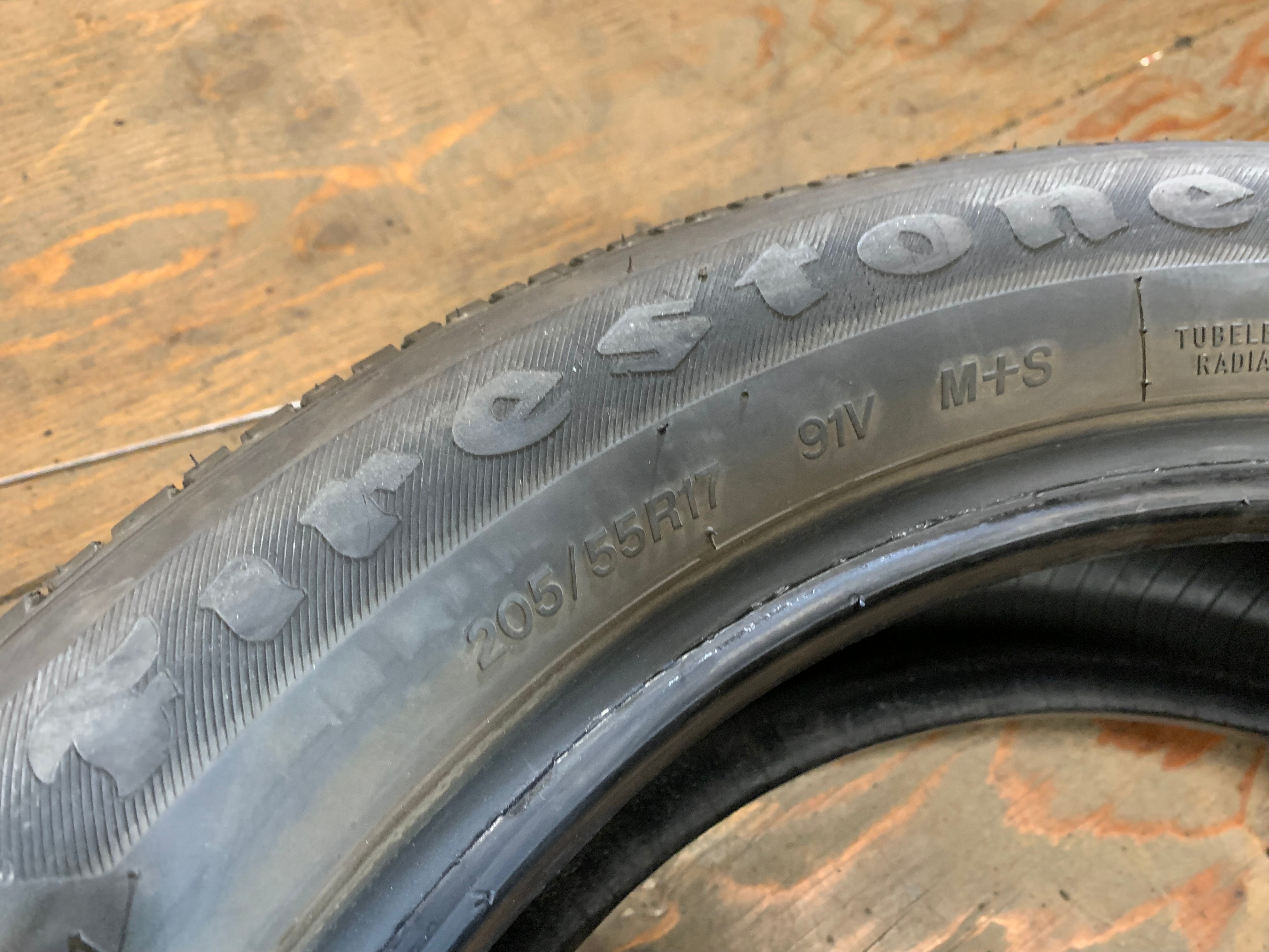 1 X single 205/55/17 91V M+S Firestone FT140 with 75% tread - photo 5