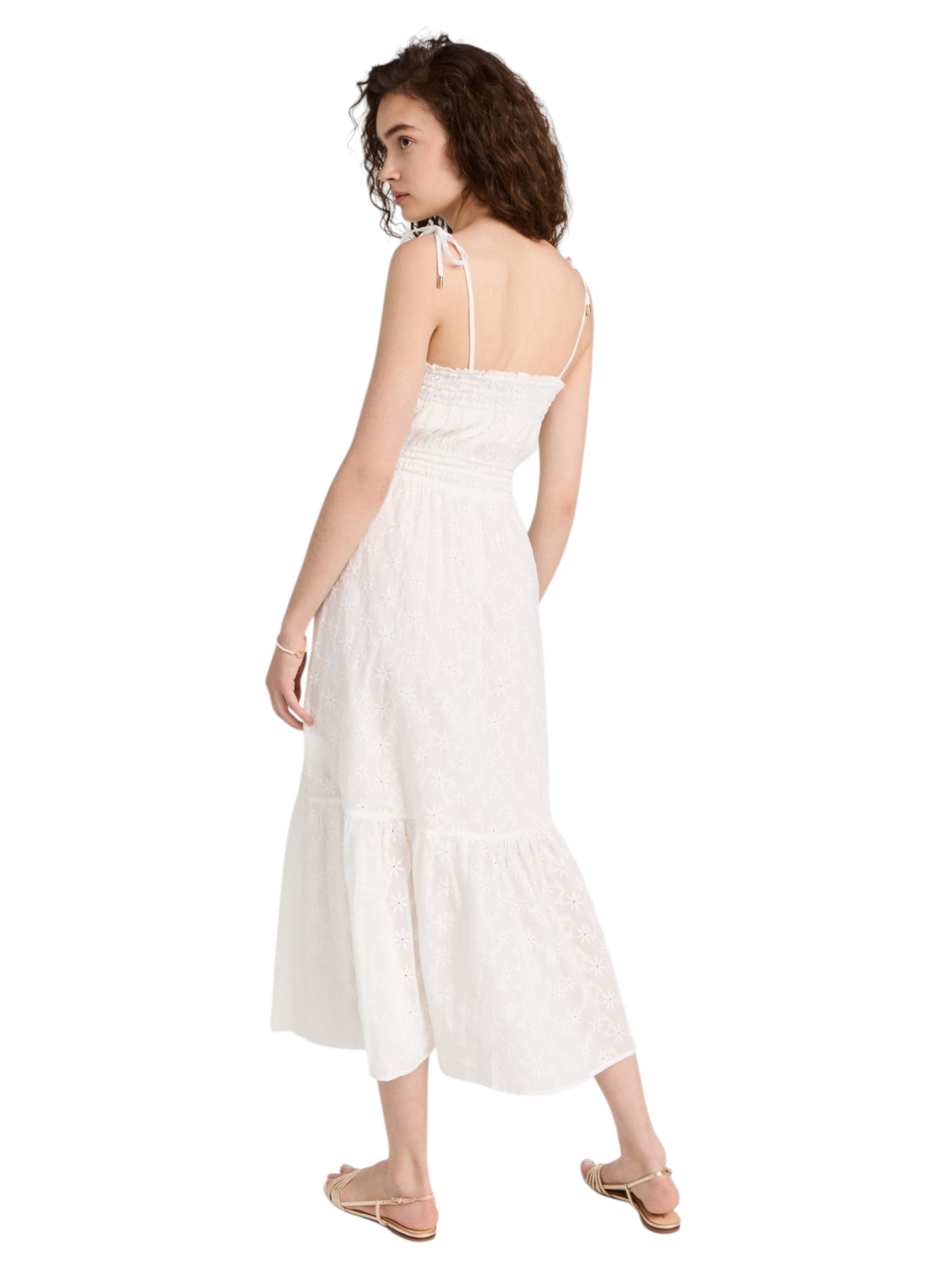MINKPINK Sadie Brodery Maxi Sun Dress Size Small in Ivory - photo 3